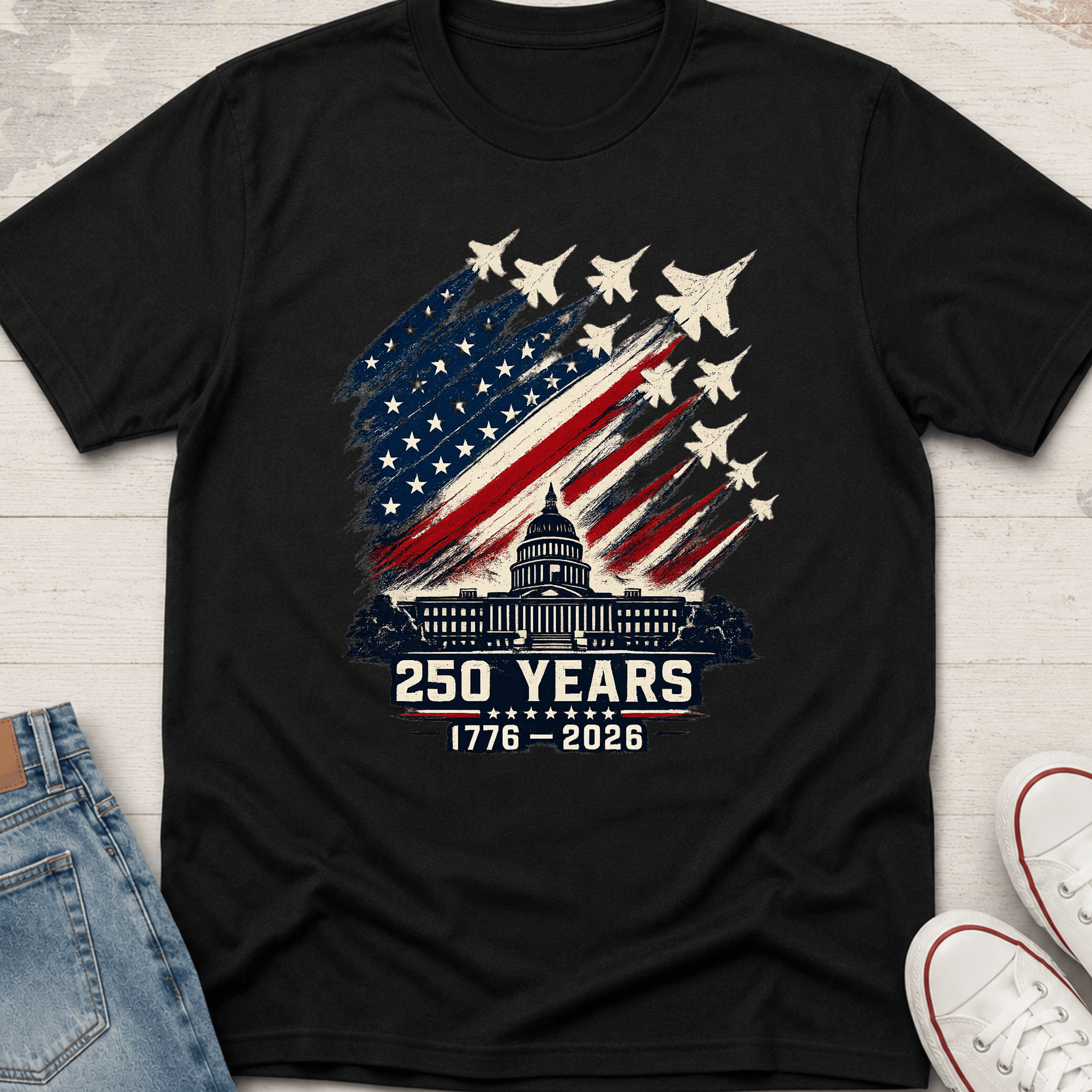Capitol Building & Jets T-Shirt