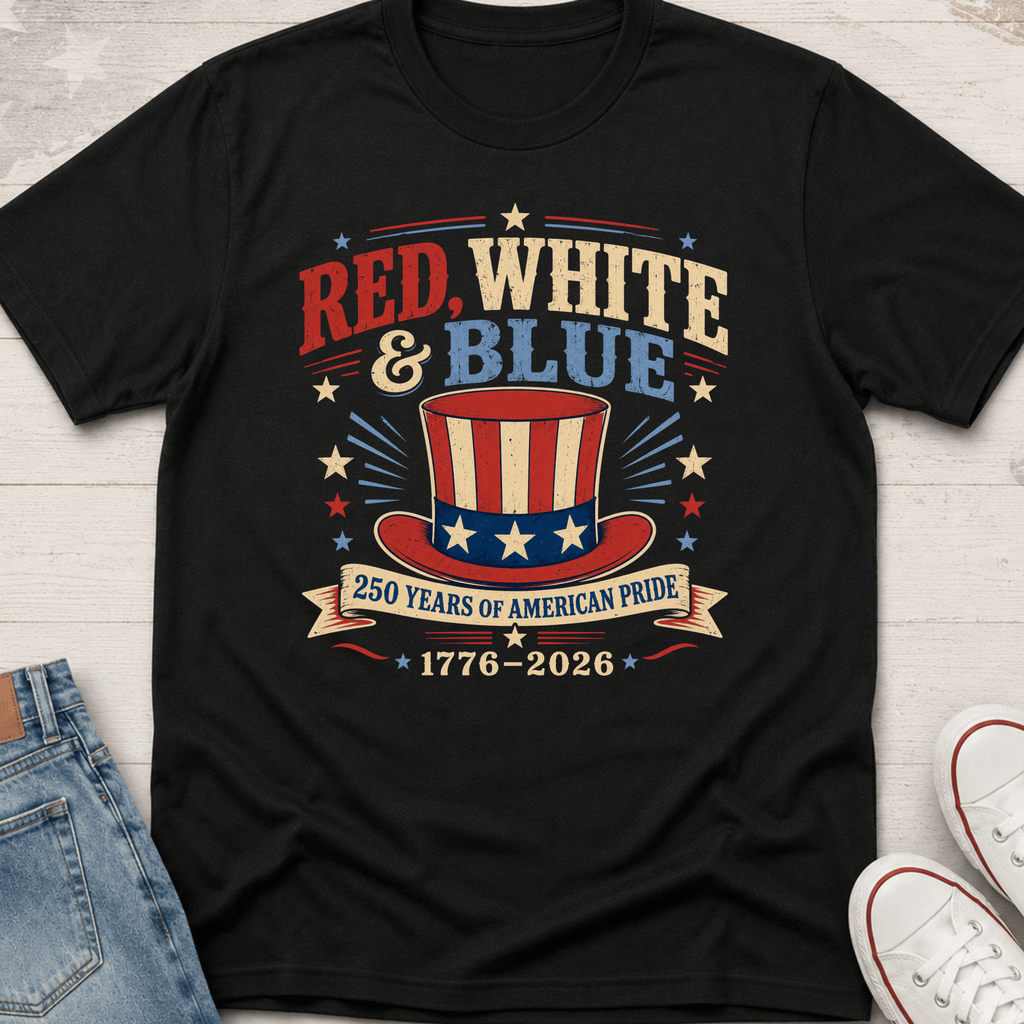 Red, White & Blue Hat T-Shirt