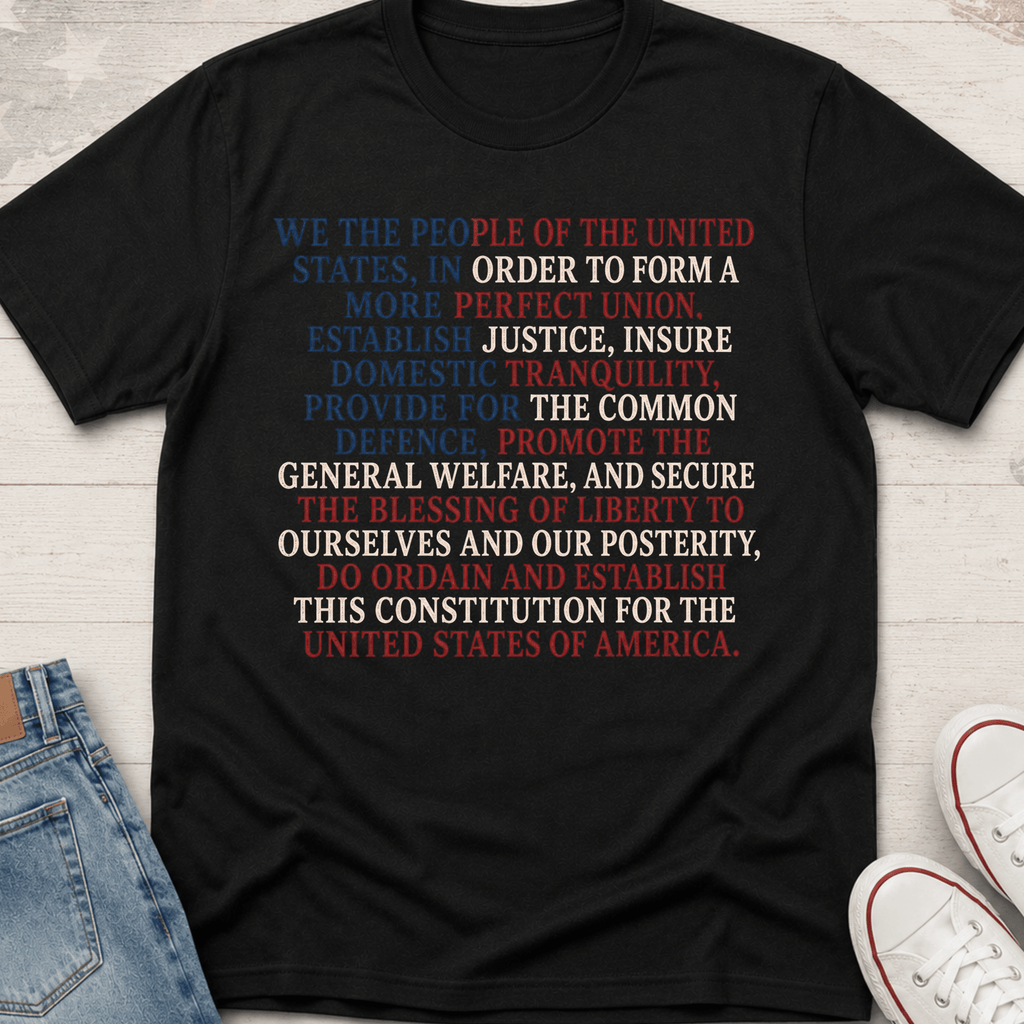 We The People Text T-Shirt