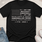 USA Flag Rustic T-Shirt