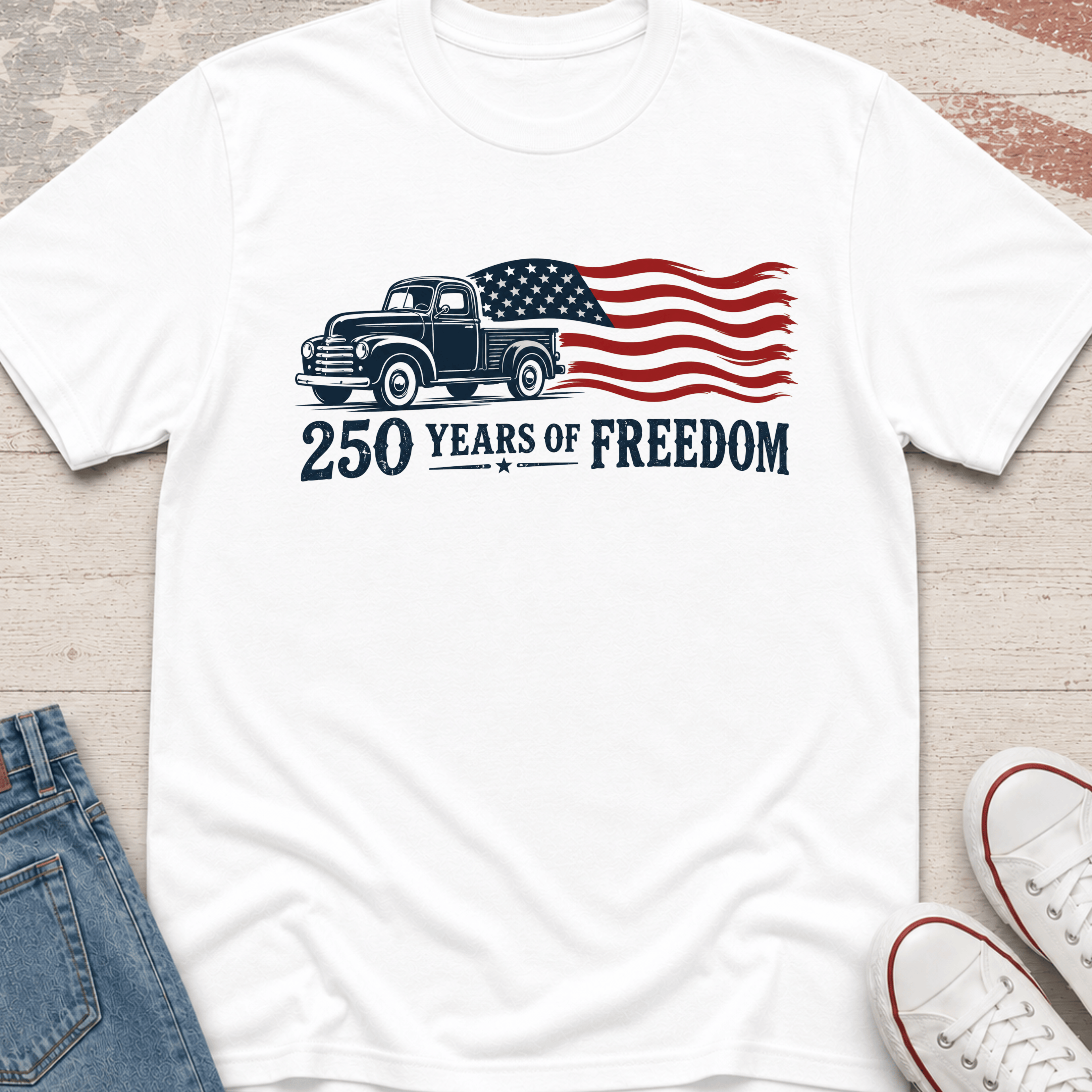 Patriotic Truck T-Shirt