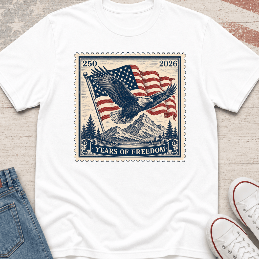 Eagle Flag Stamp T-Shirt
