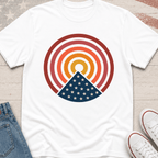 American Flag Sunset T-Shirt