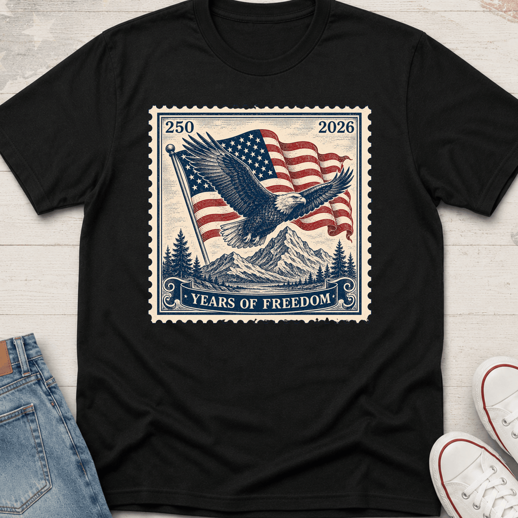 Eagle Flag Stamp T-Shirt
