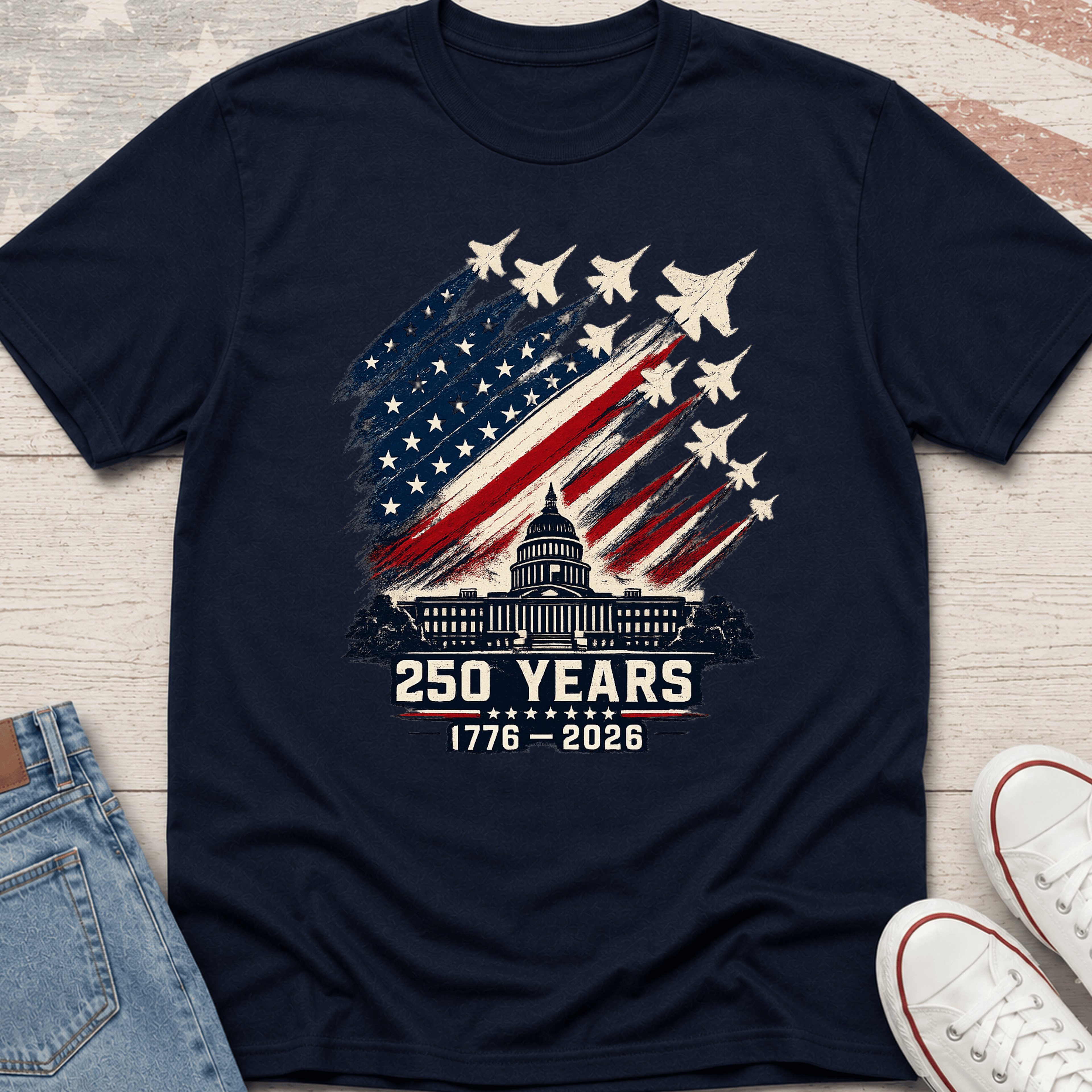Capitol Building & Jets T-Shirt
