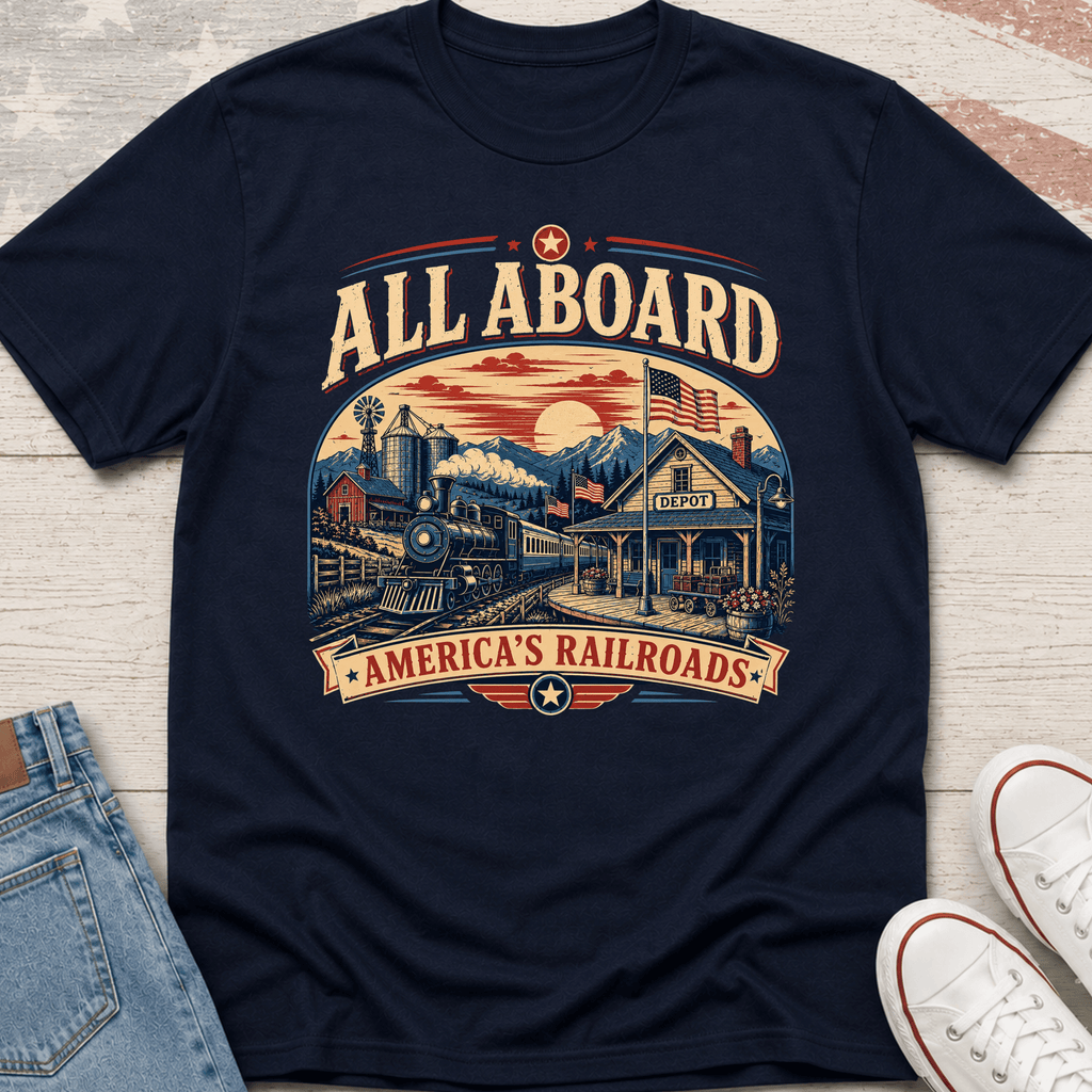 All Aboard America's Railroad T-Shirt