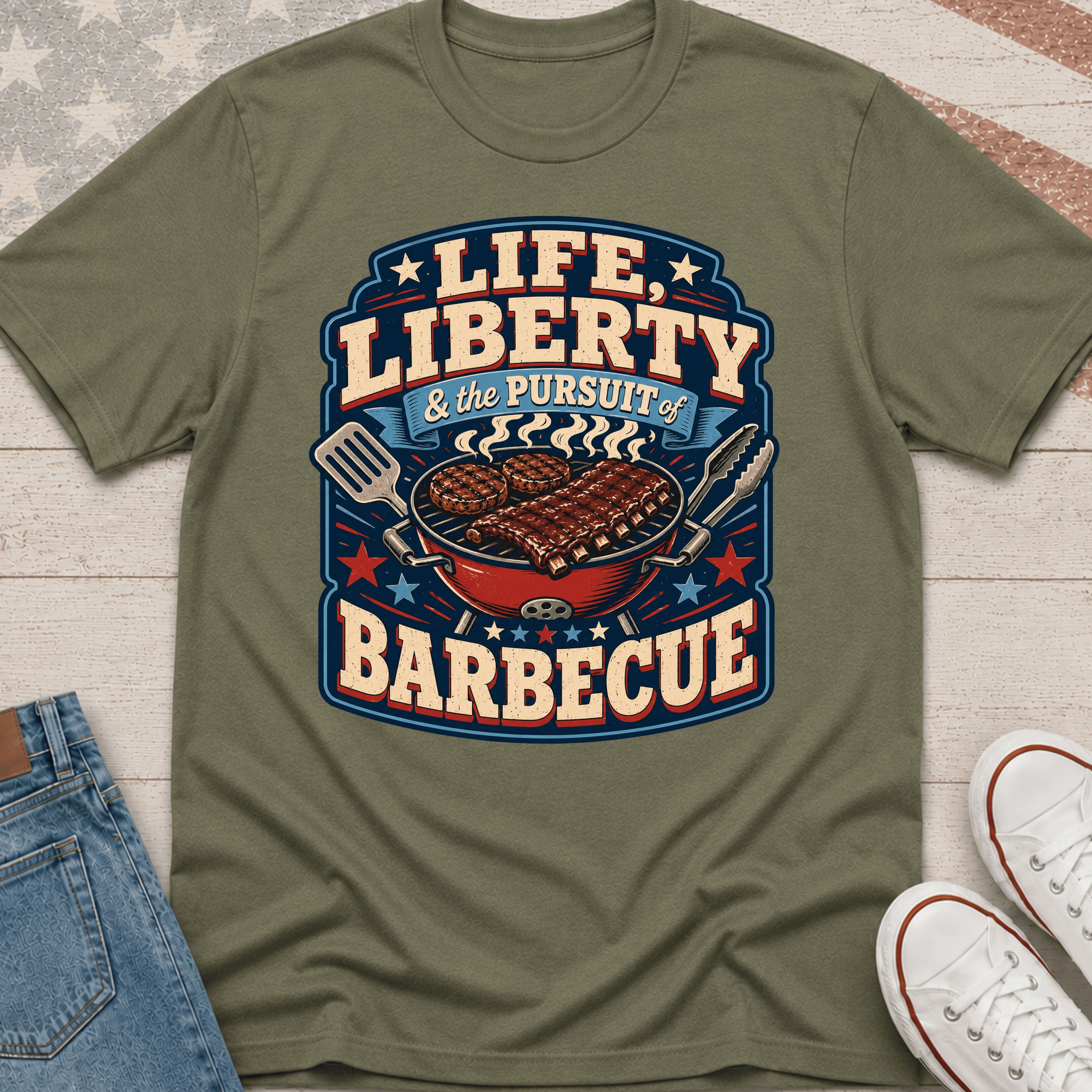 Life, Liberty & Barbeque T-Shirt