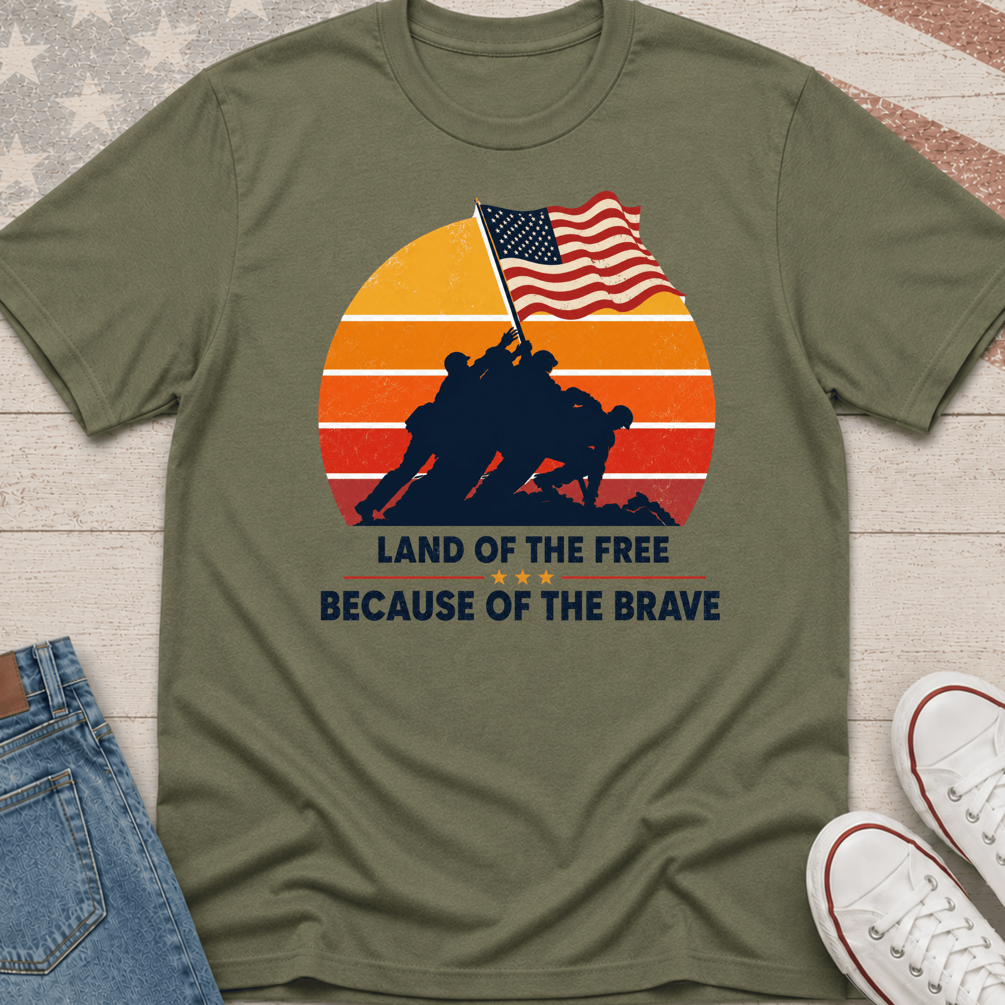 Because of the Brave T-Shirt
