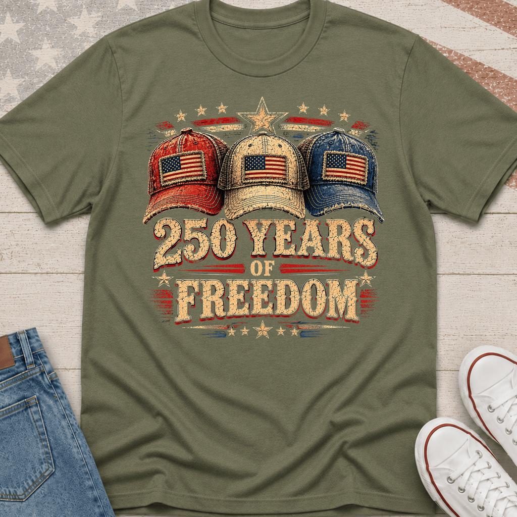 250 Years of Freedom (Trucker Hats) T-Shirt