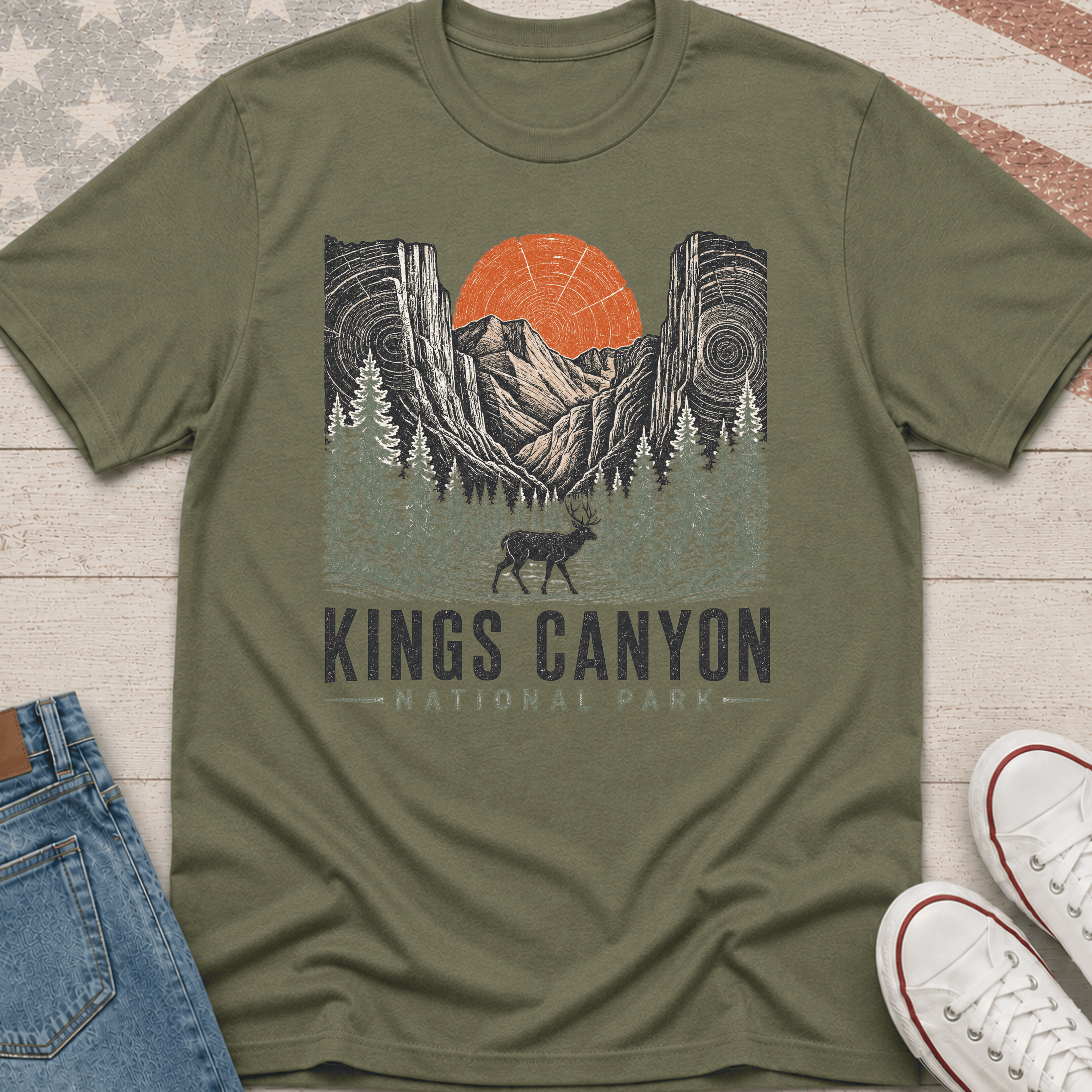 Kings Canyon Tree Print T-Shirt