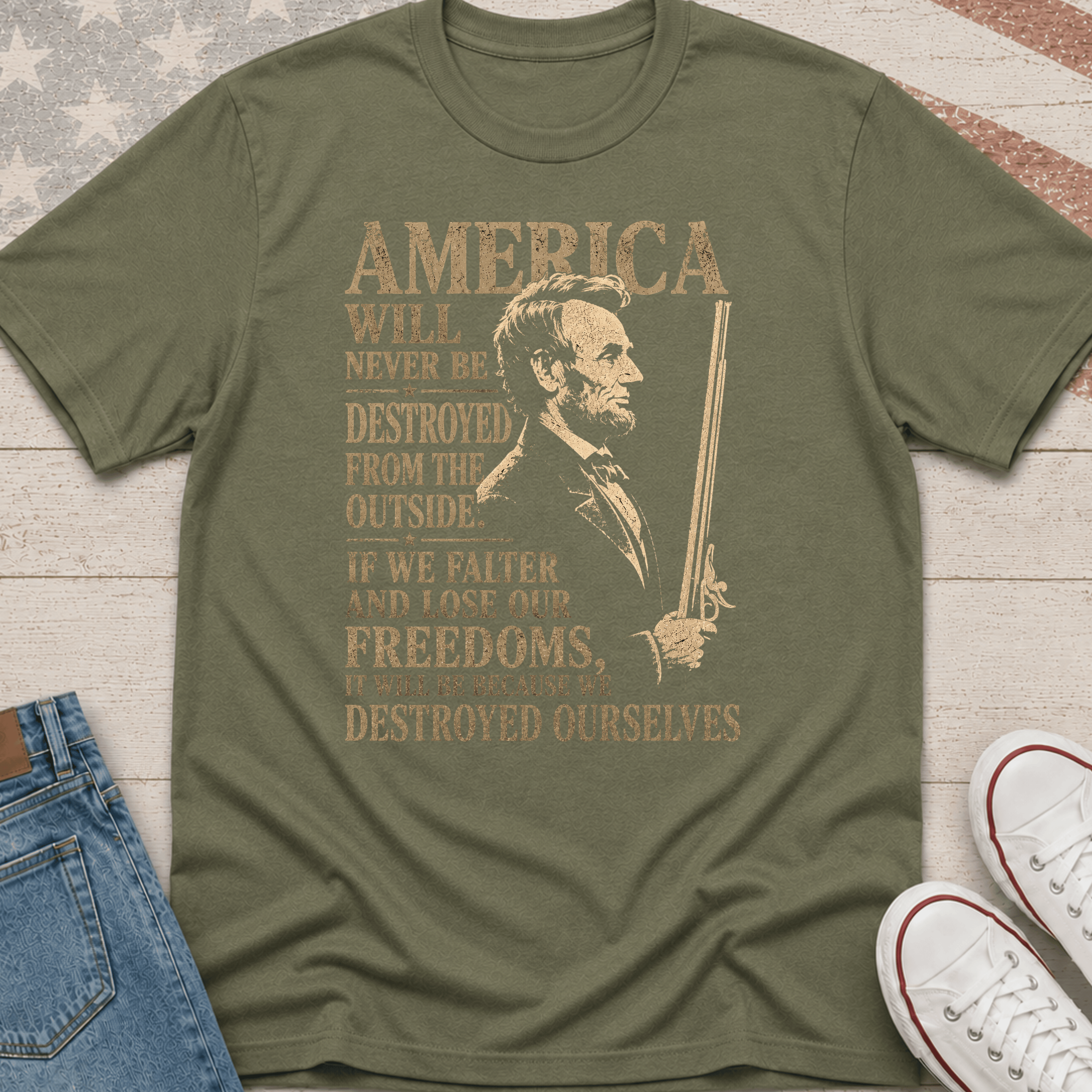 Abe Lincoln Quote T-Shirt