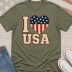 I Heart USA Patriotic T-Shirt