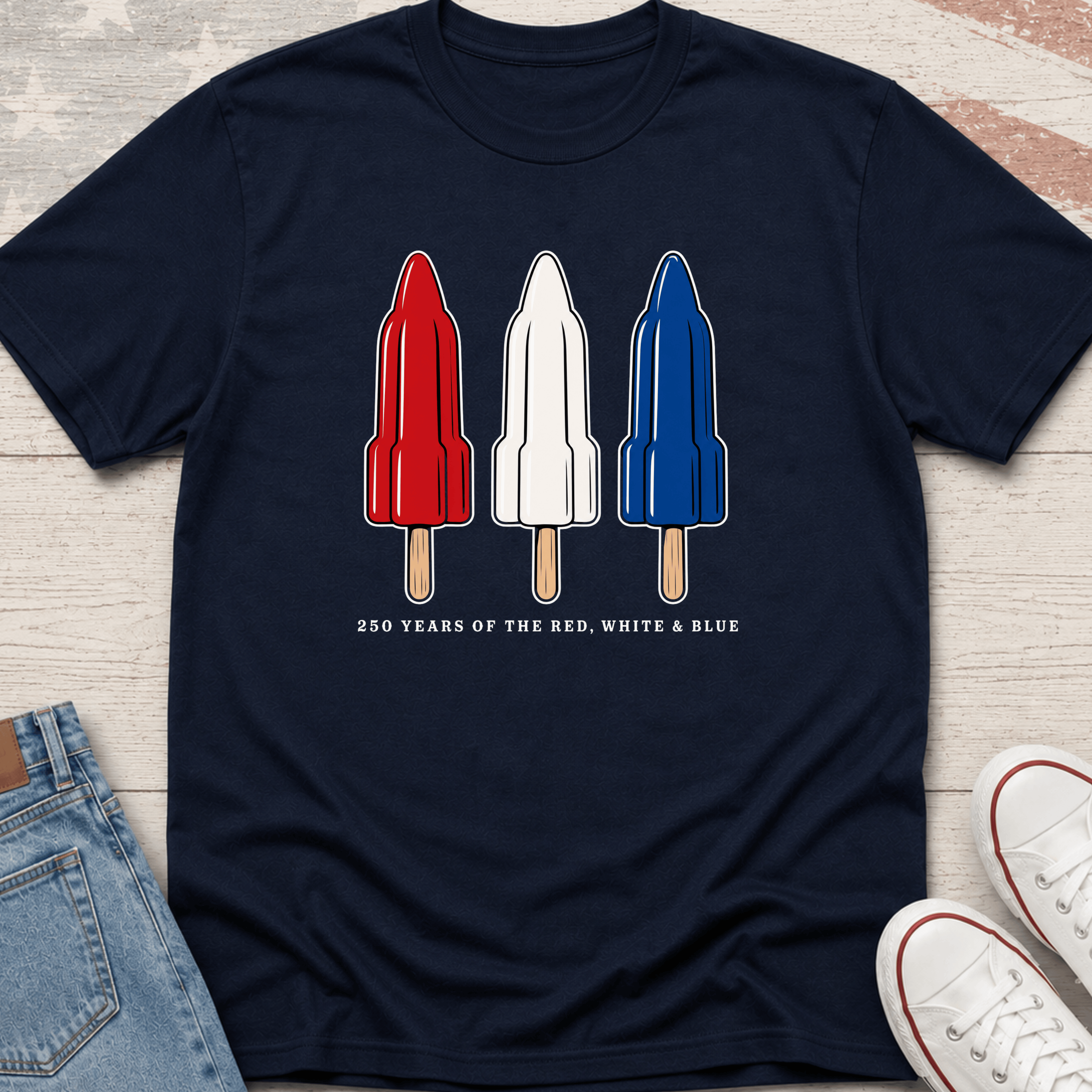 Tricolor Rocket Popsicles T-Shirt