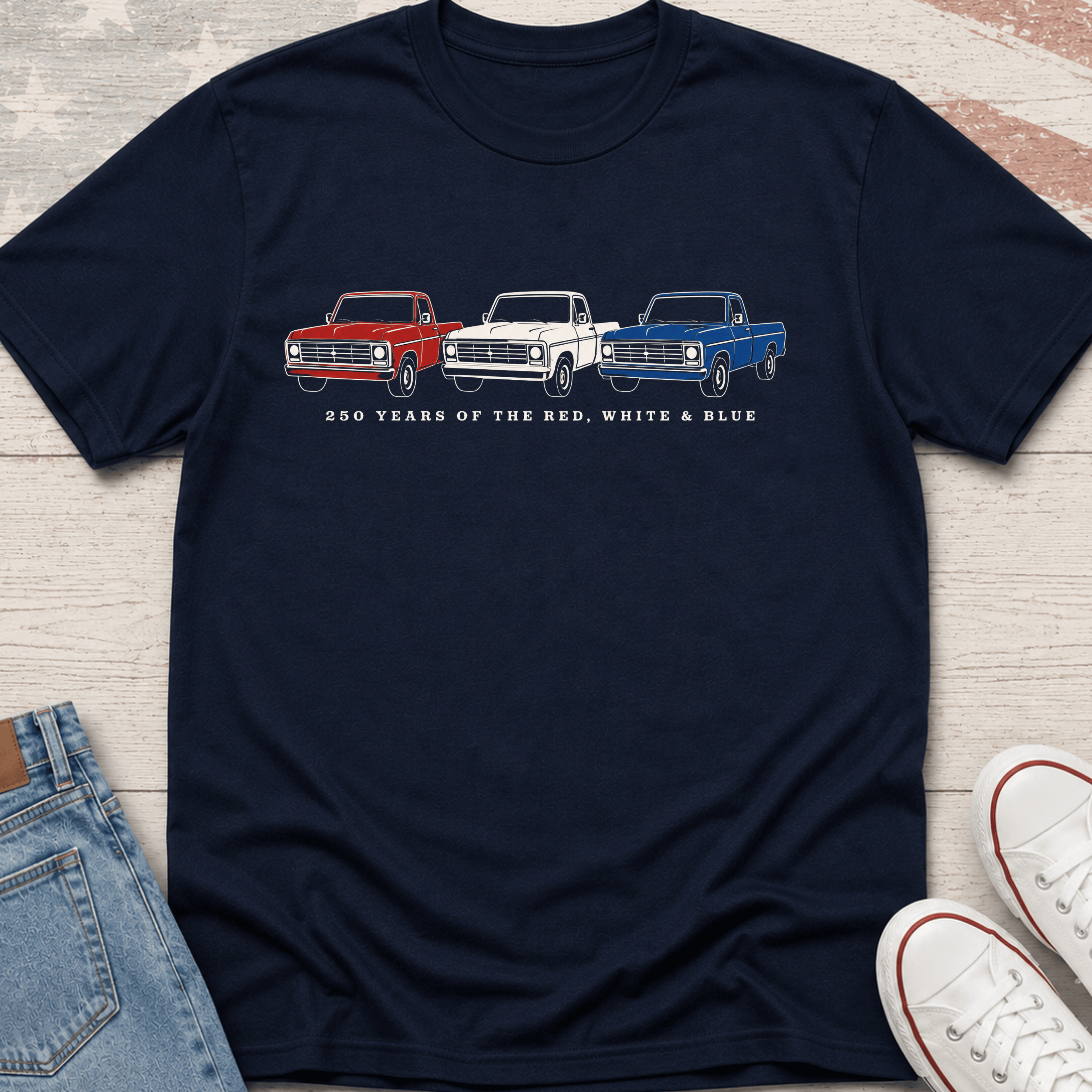 Tricolor Trucks T-Shirt