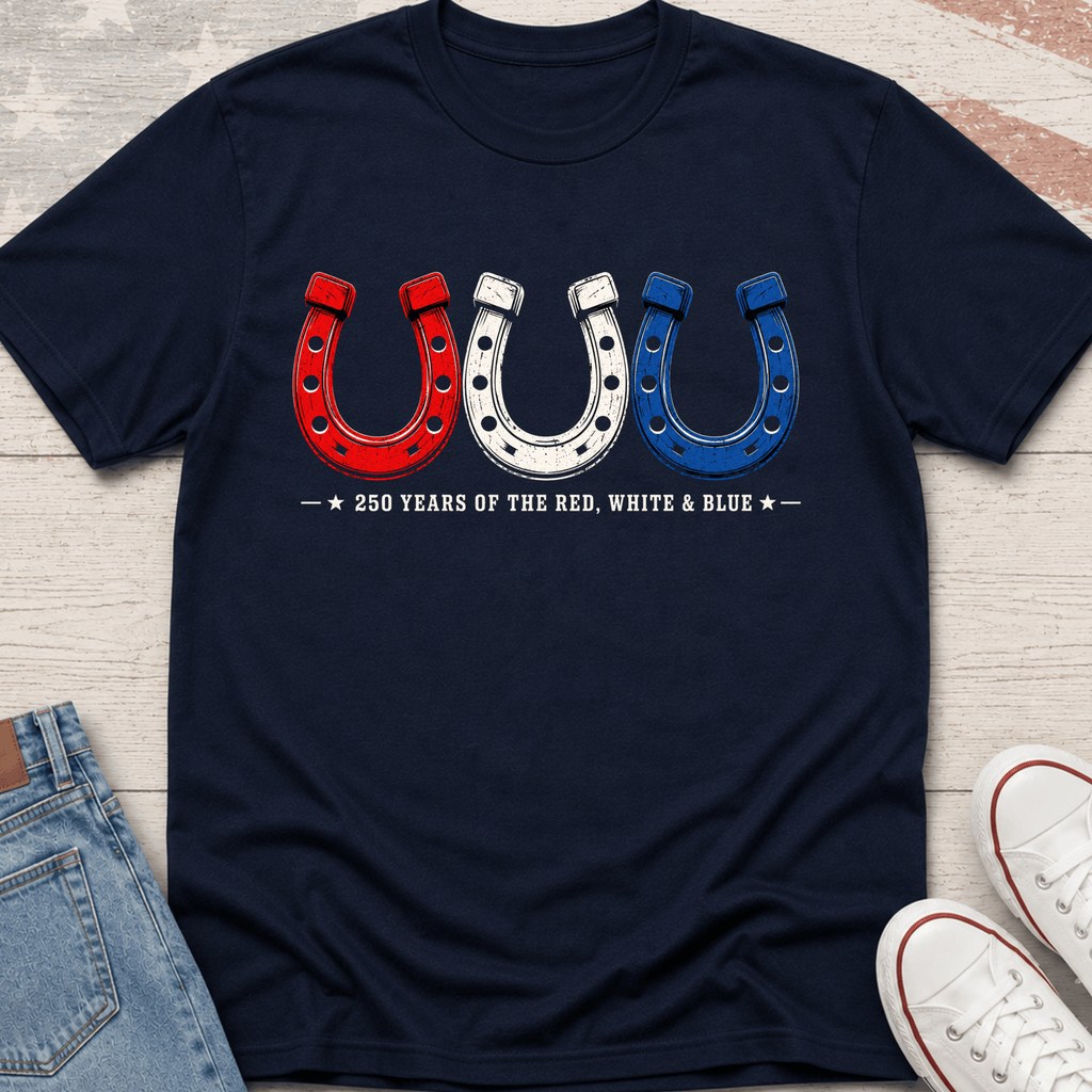 Tricolor Horse Shoes T-Shirt