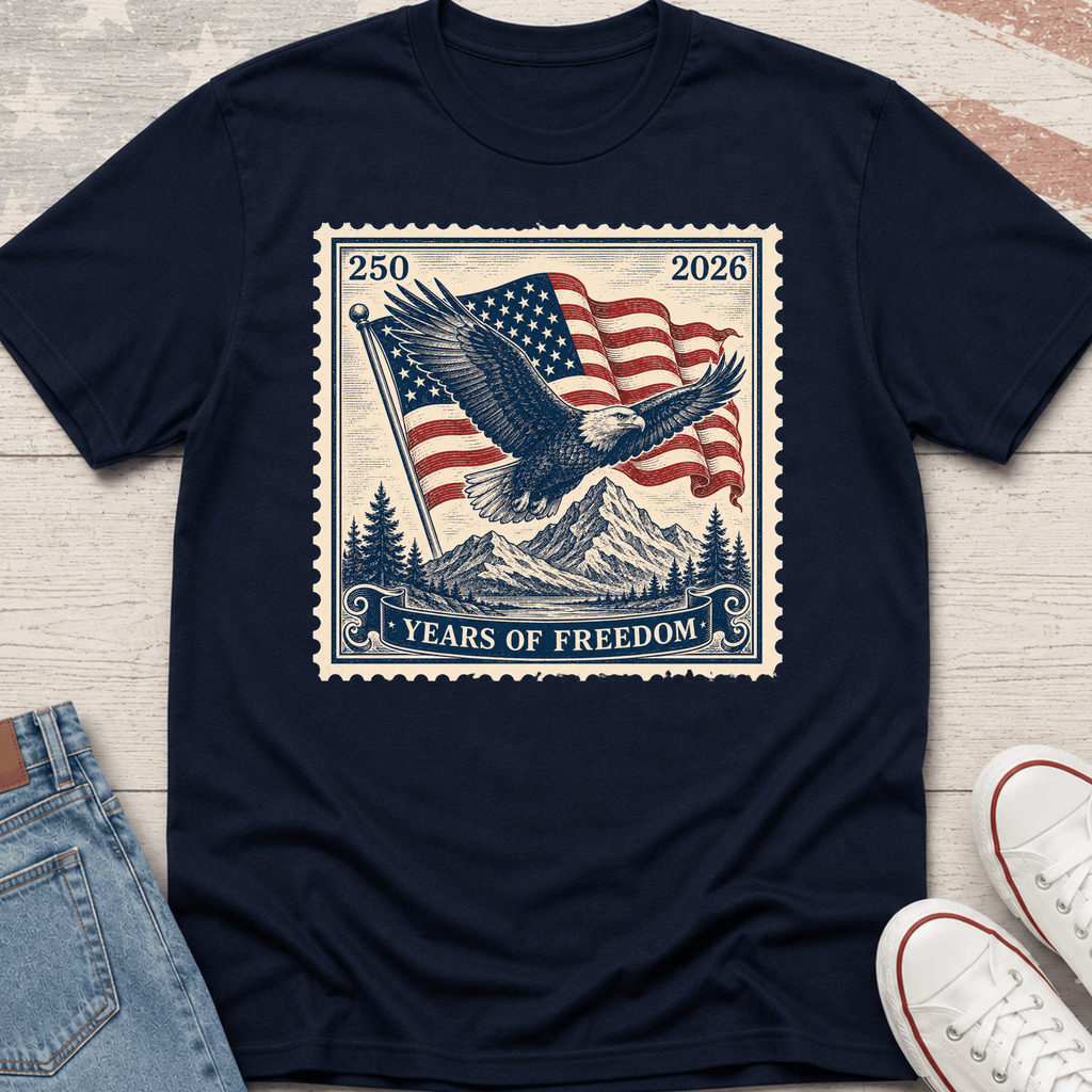 Eagle Flag Stamp T-Shirt