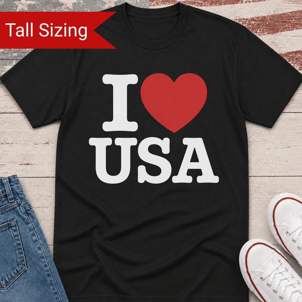 I Heart USA TALL Shirt