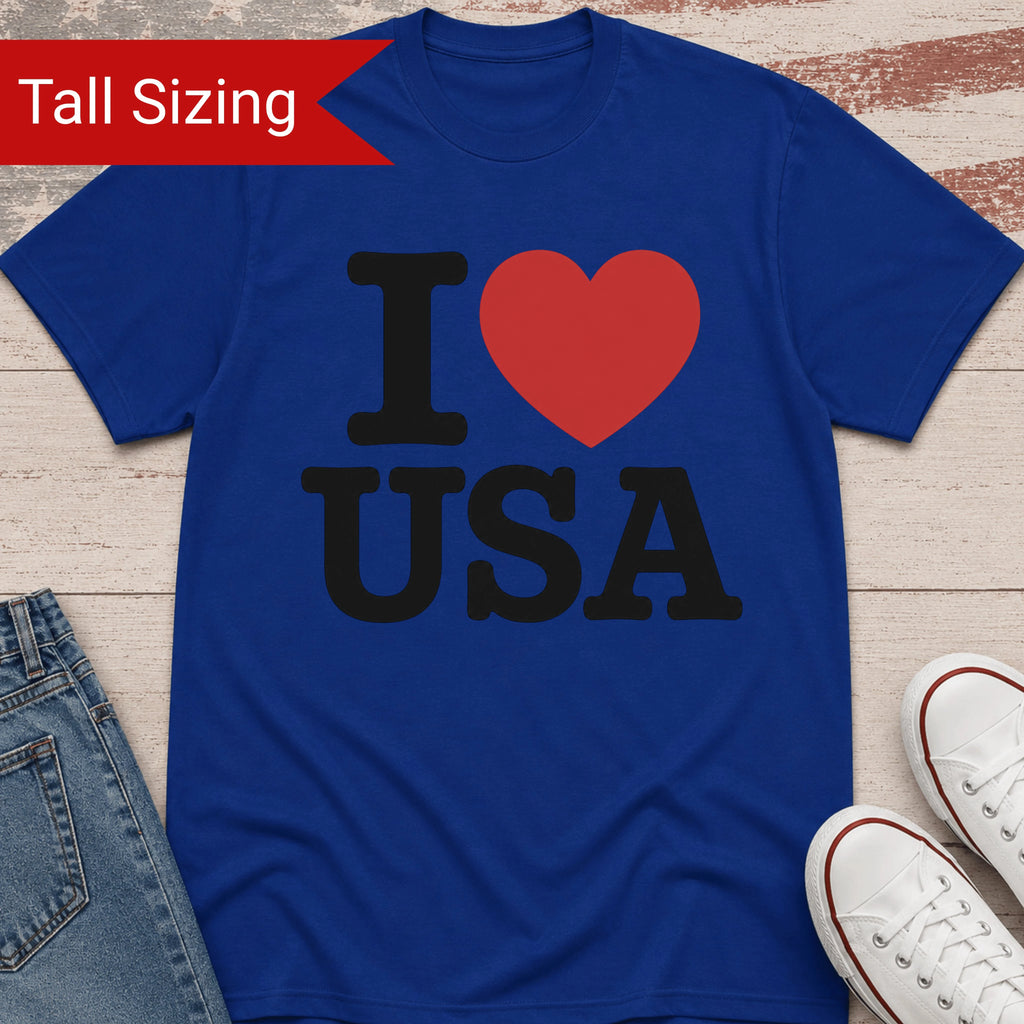 I Heart USA TALL Shirt