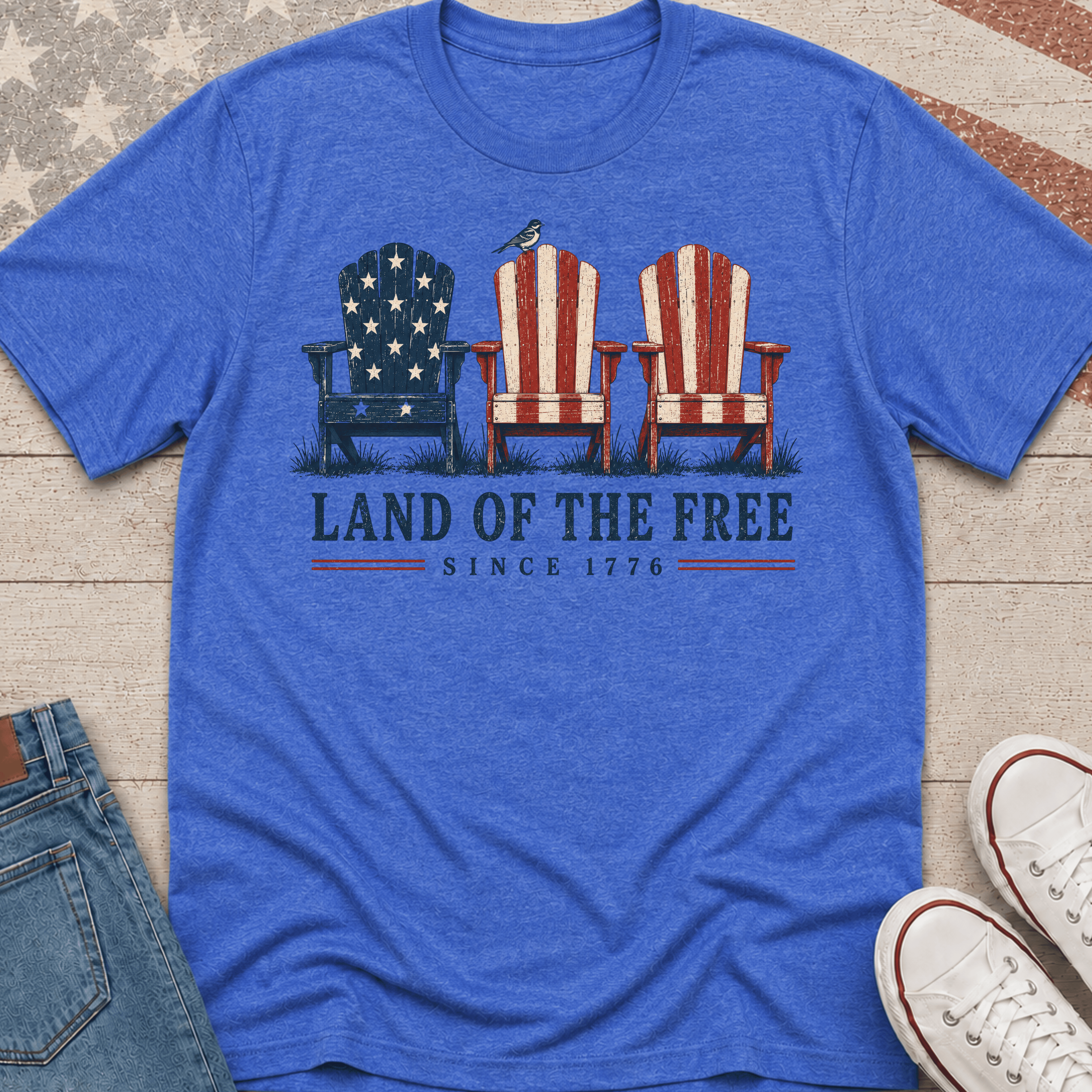 Land of the Free Lawn Chairs T-Shirt