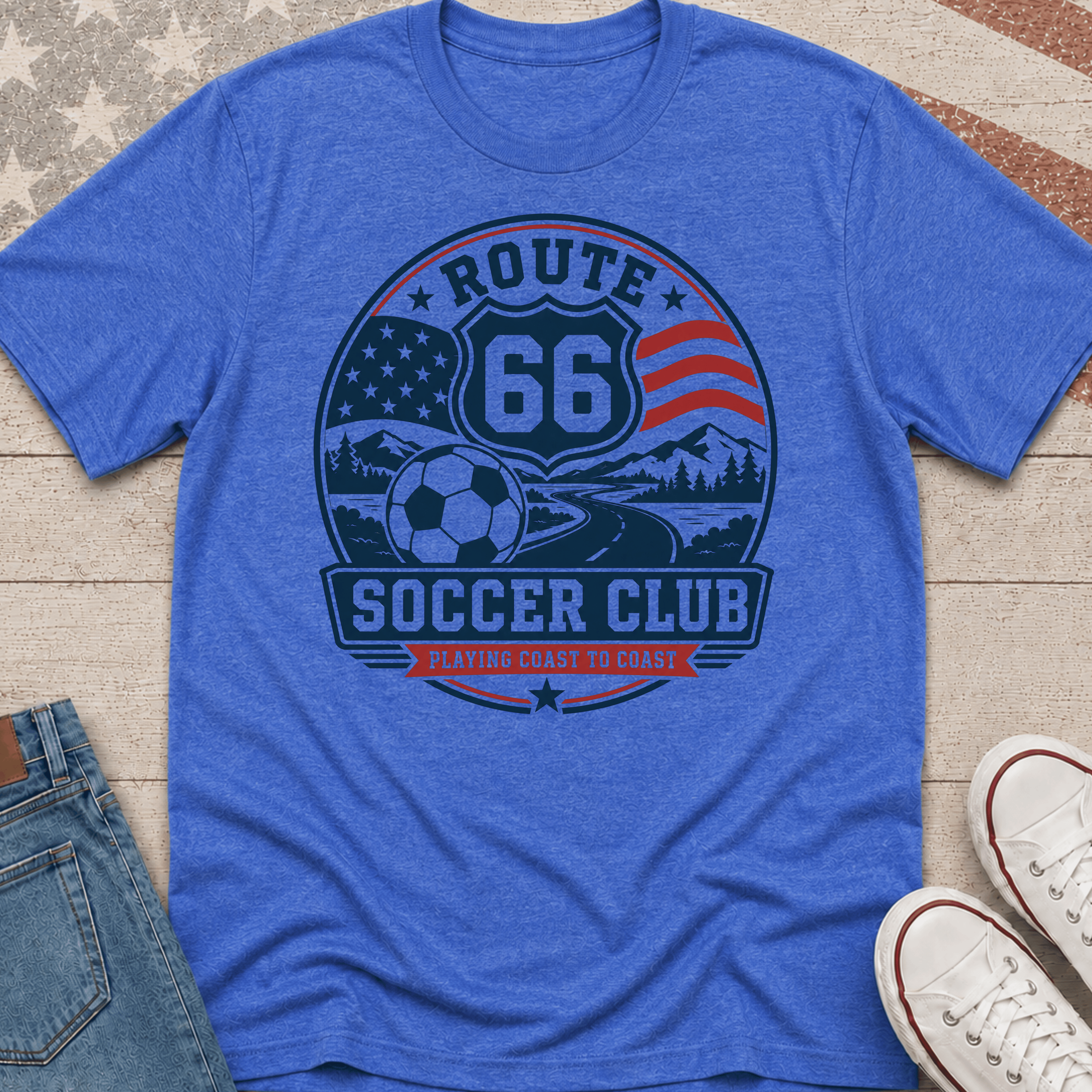Route 66 Soccer T-Shirt