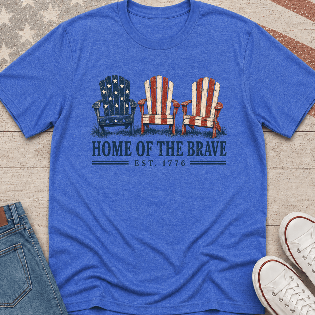 Home of the Brave Lawn Chairs T-Shirt