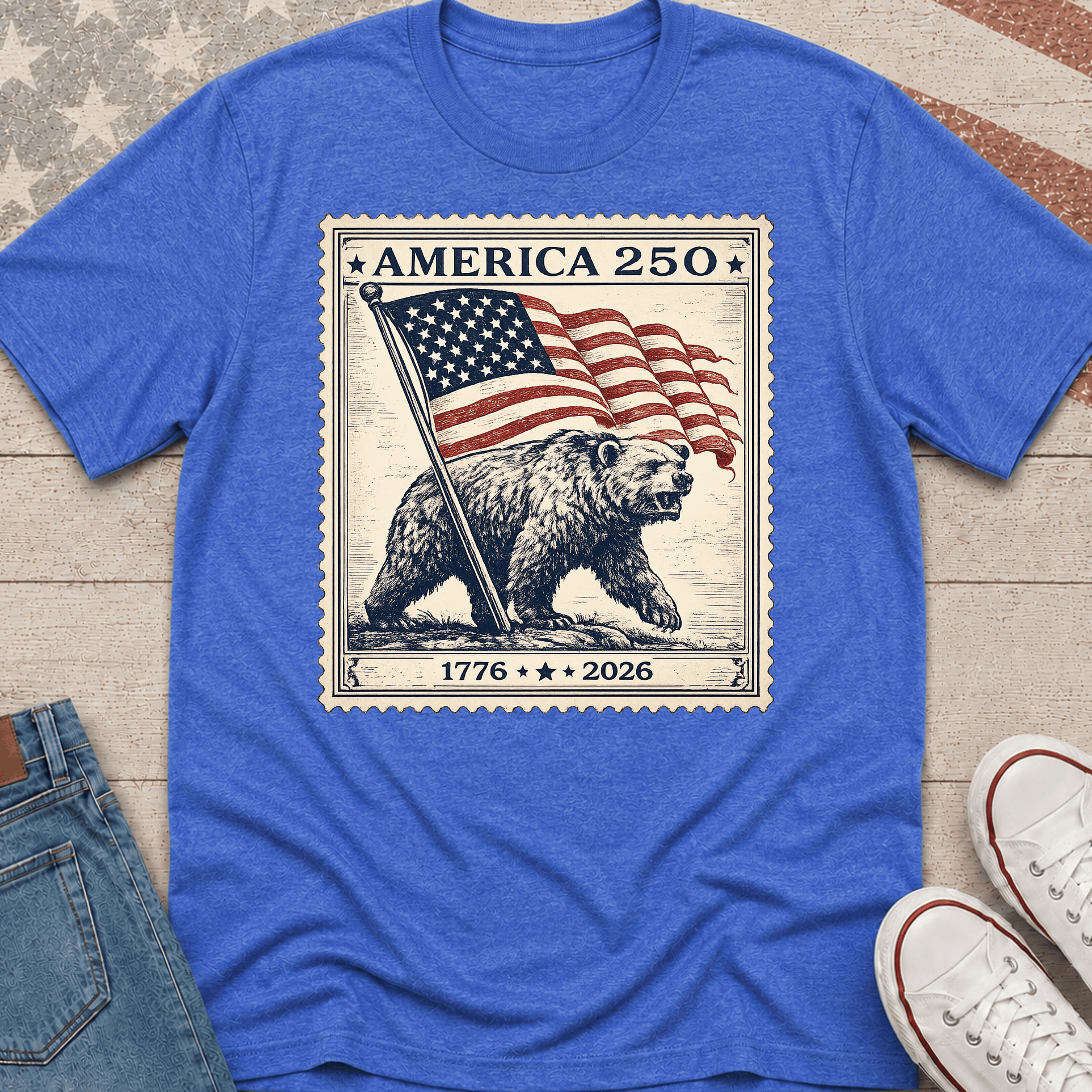 Bear Flag Stamp T-Shirt