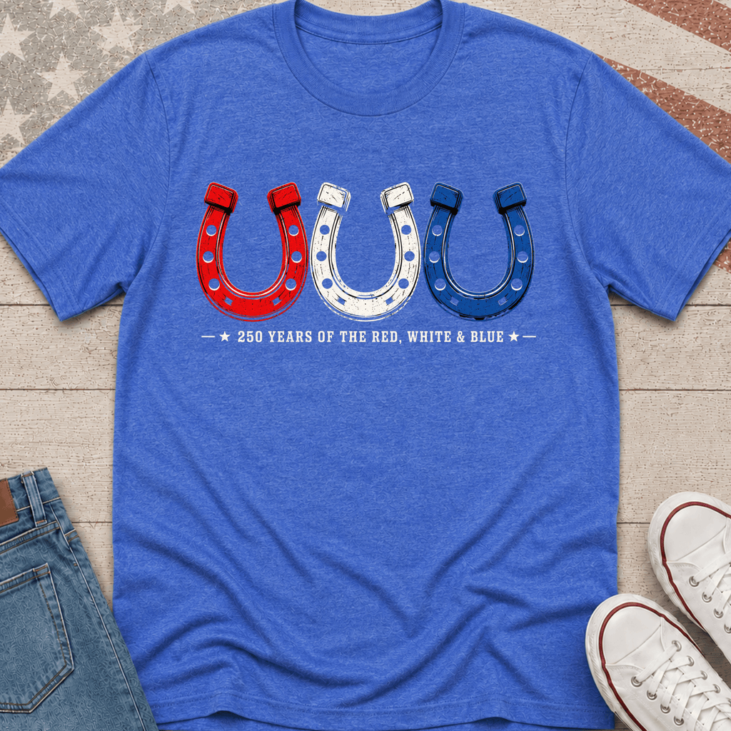 Tricolor Horse Shoes T-Shirt