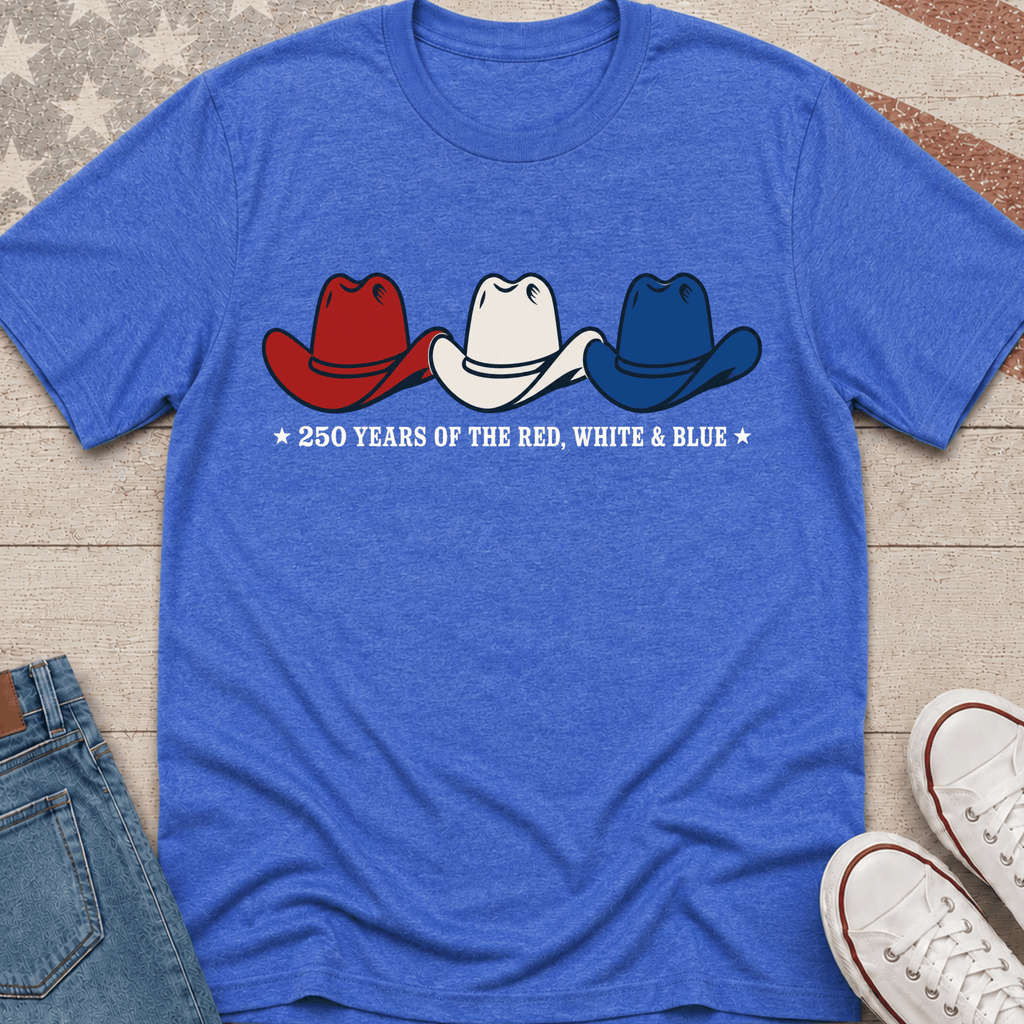 250 Tricolor Cowboy Hats T-Shirt