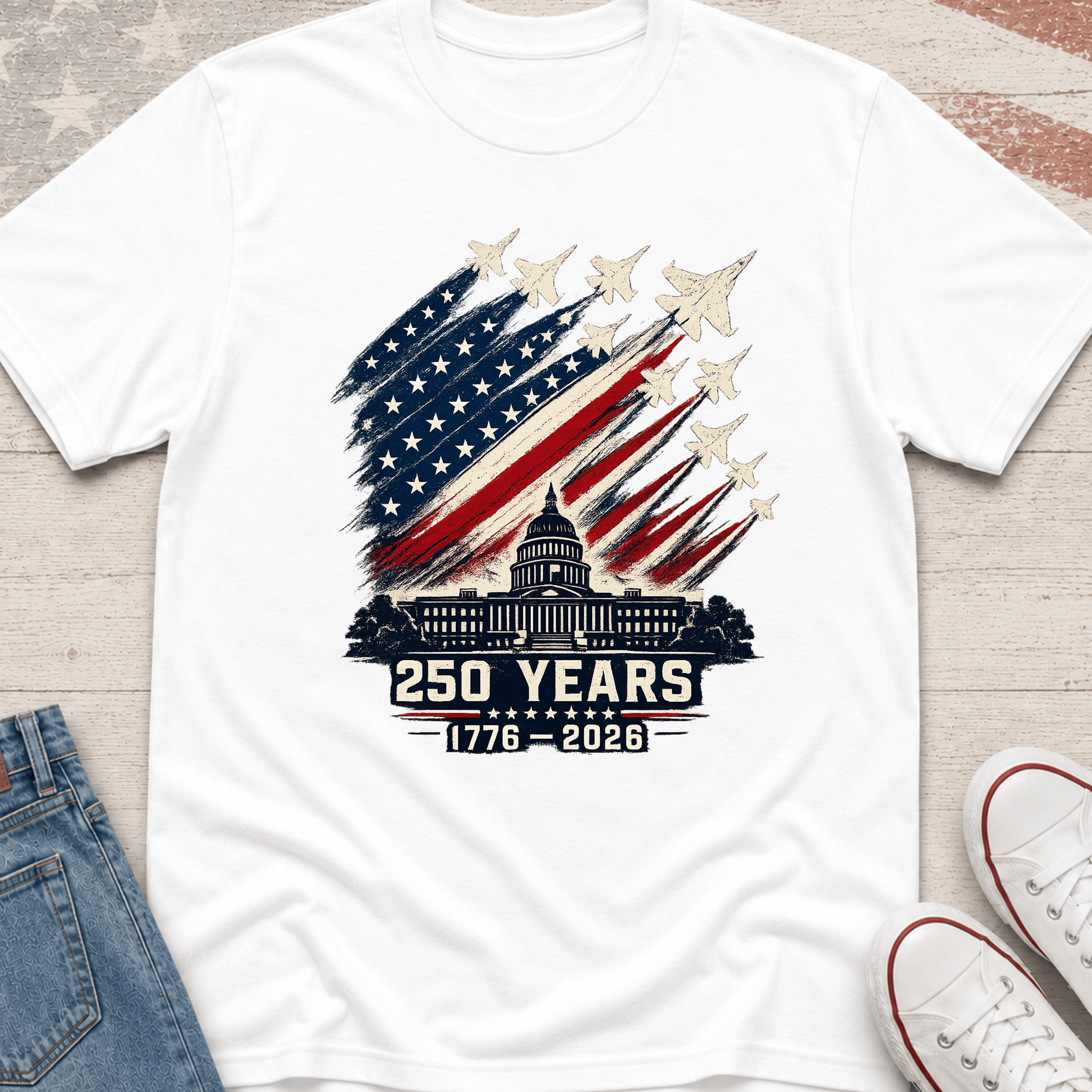 Capitol Building & Jets T-Shirt