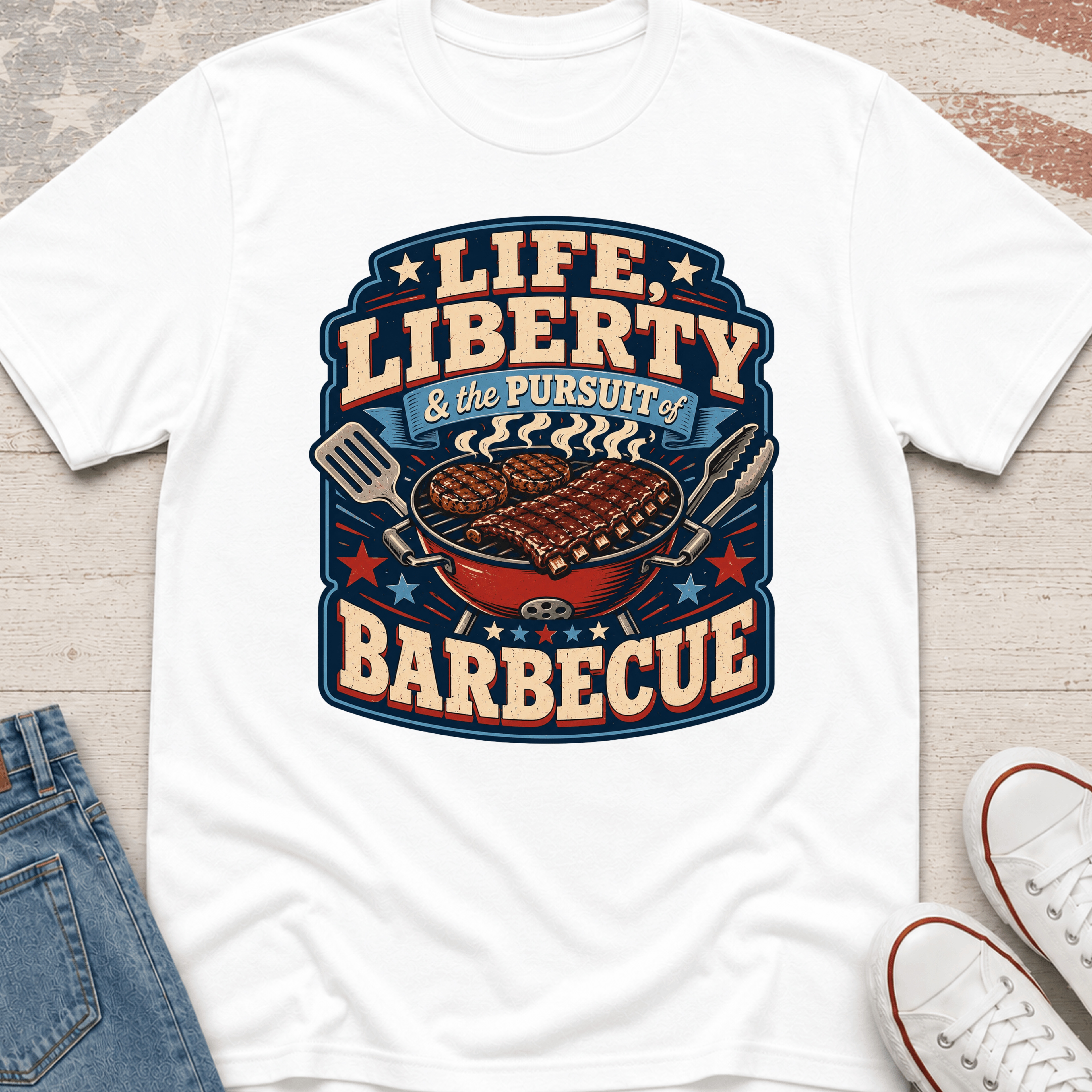 Life, Liberty & Barbeque T-Shirt