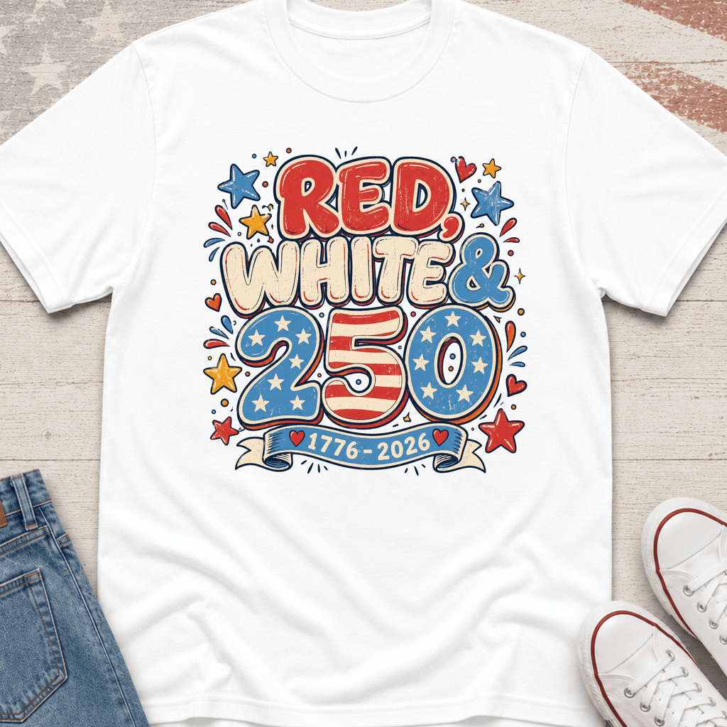Red, White & 250 T-Shirt