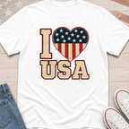 I Heart USA Patriotic T-Shirt
