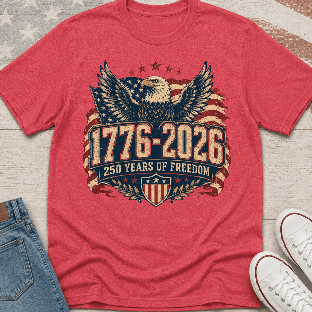 250 Years of Freedom with Bold Eagle T-Shirt