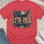 250 Years of Freedom with Bold Eagle T-Shirt