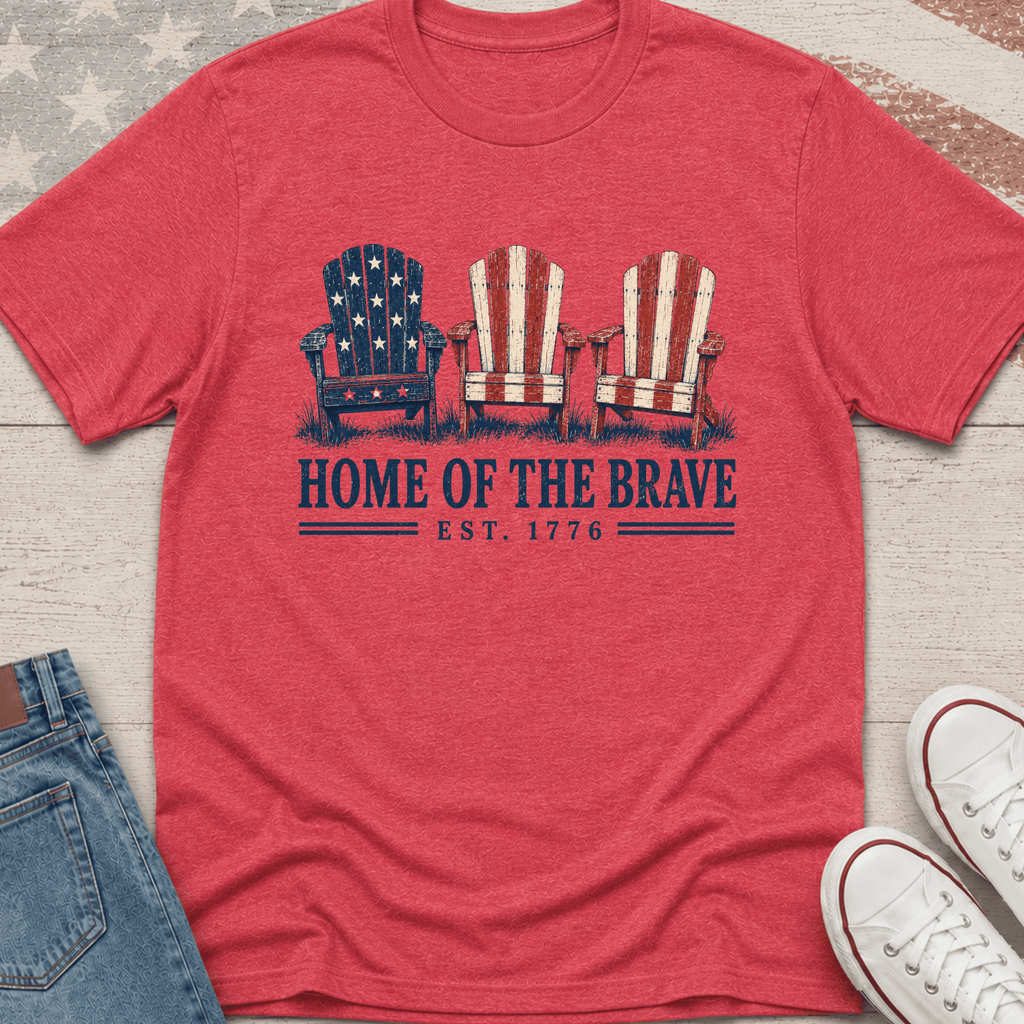 Home of the Brave Lawn Chairs T-Shirt