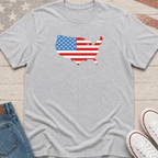 USA Map + Flag T-Shirt