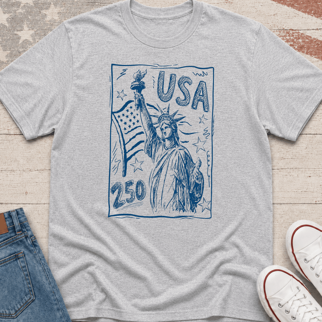 Hand-Drawn Liberty T-Shirt