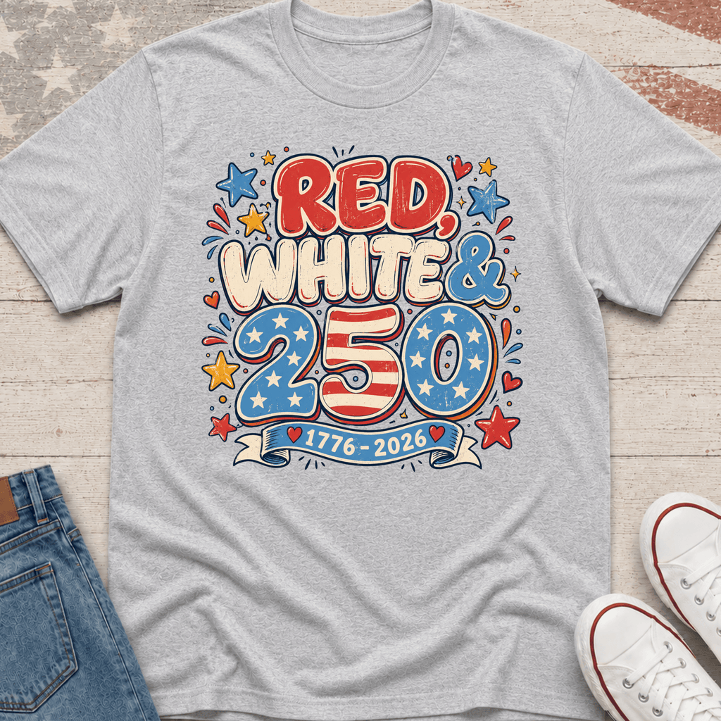 Red, White & 250 T-Shirt