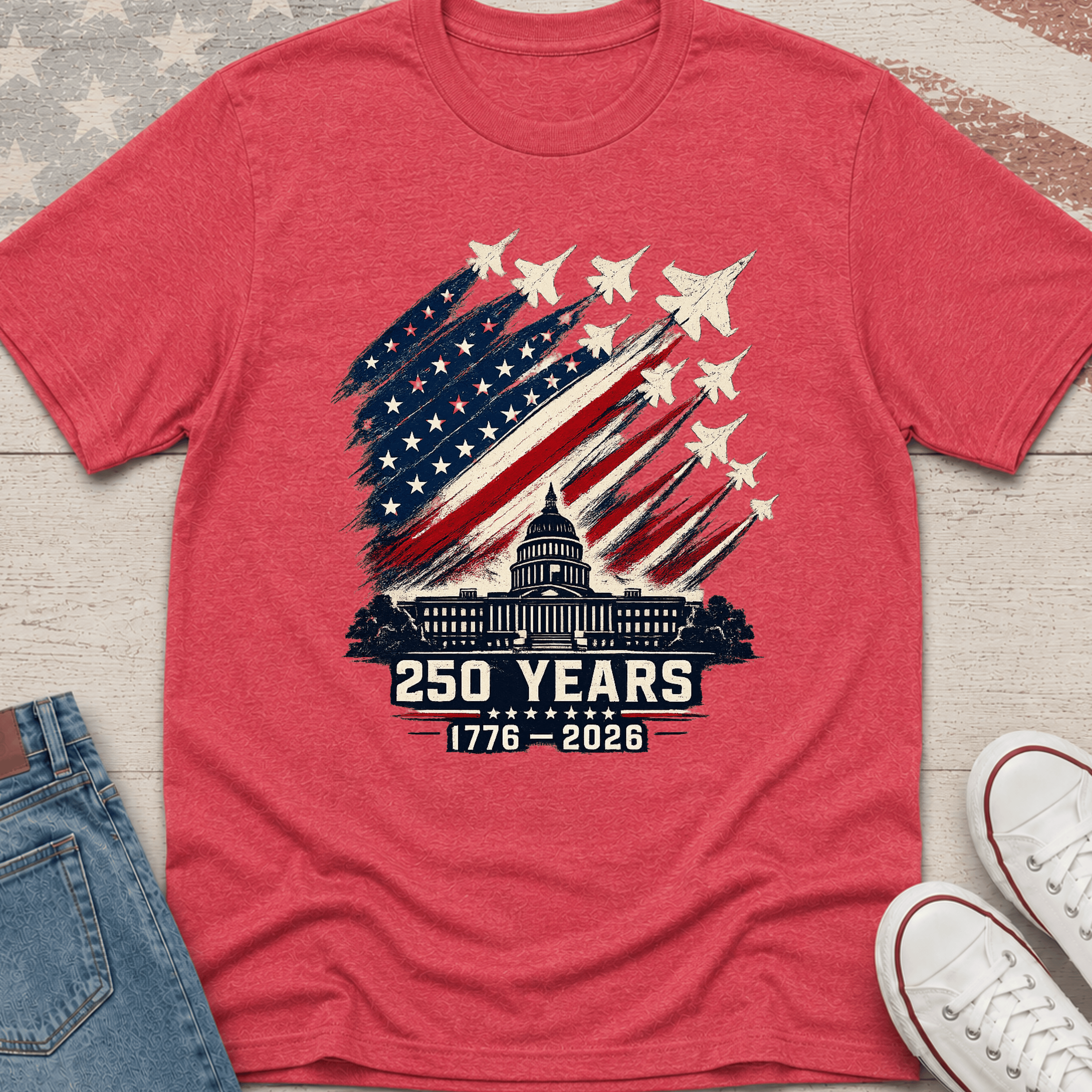 Capitol Building & Jets T-Shirt