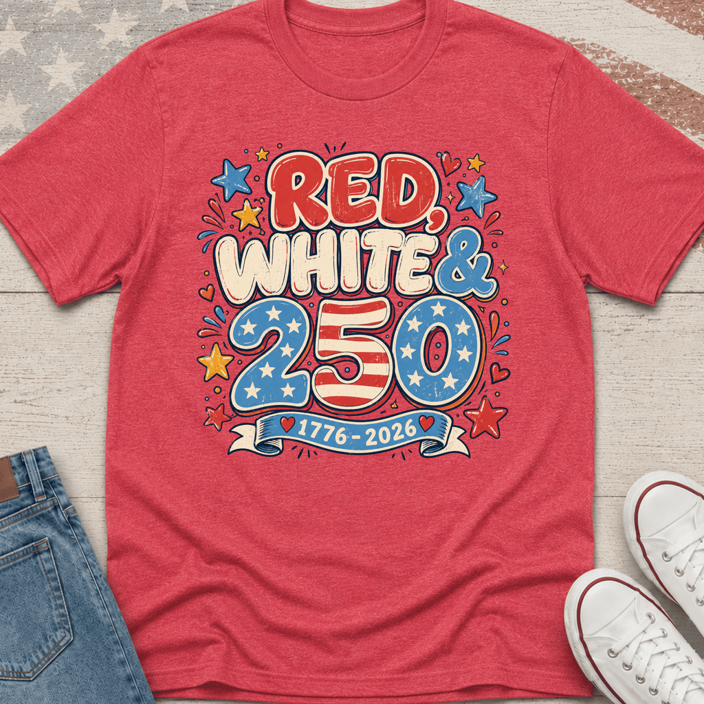 Red, White & 250 T-Shirt