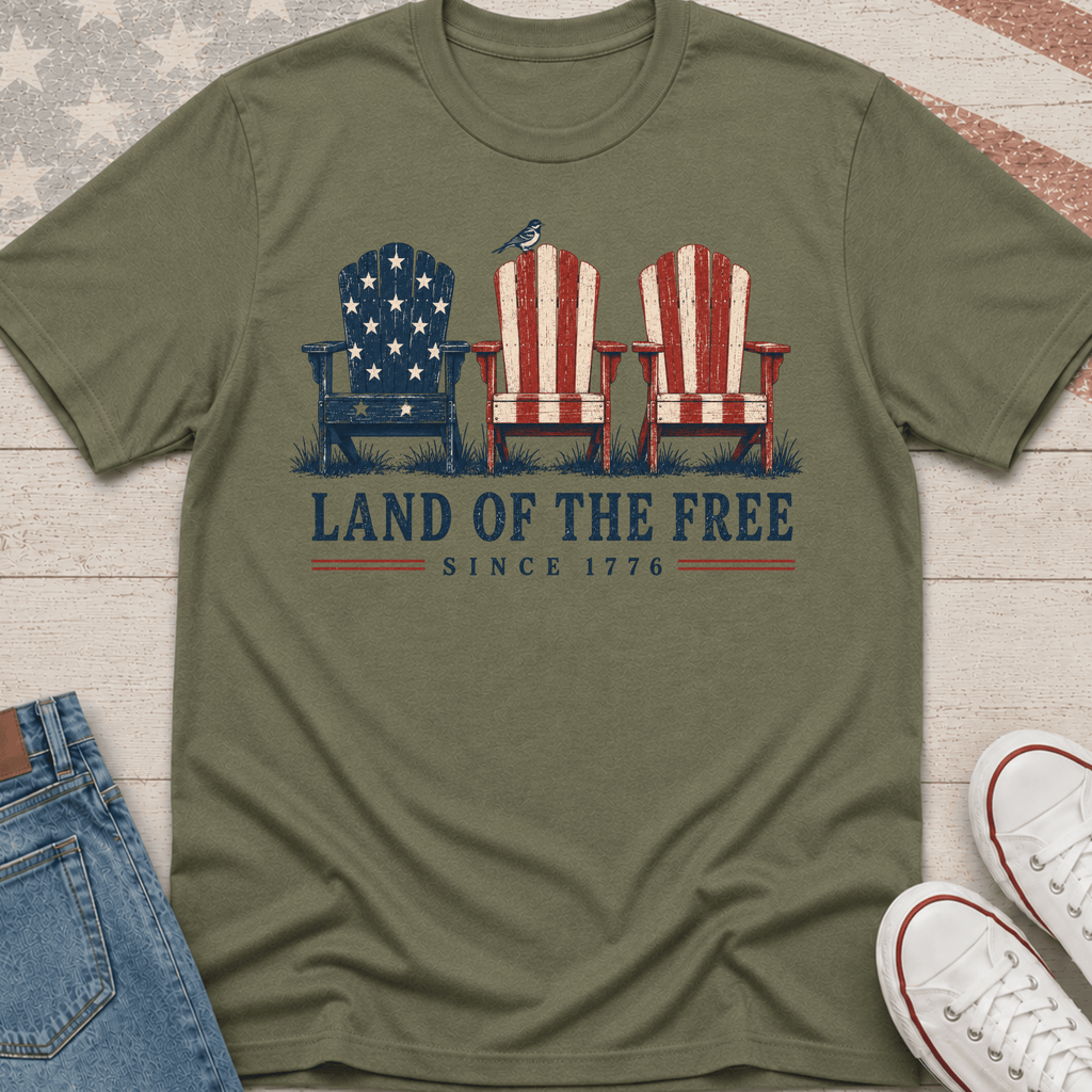 Land of the Free Lawn Chairs T-Shirt