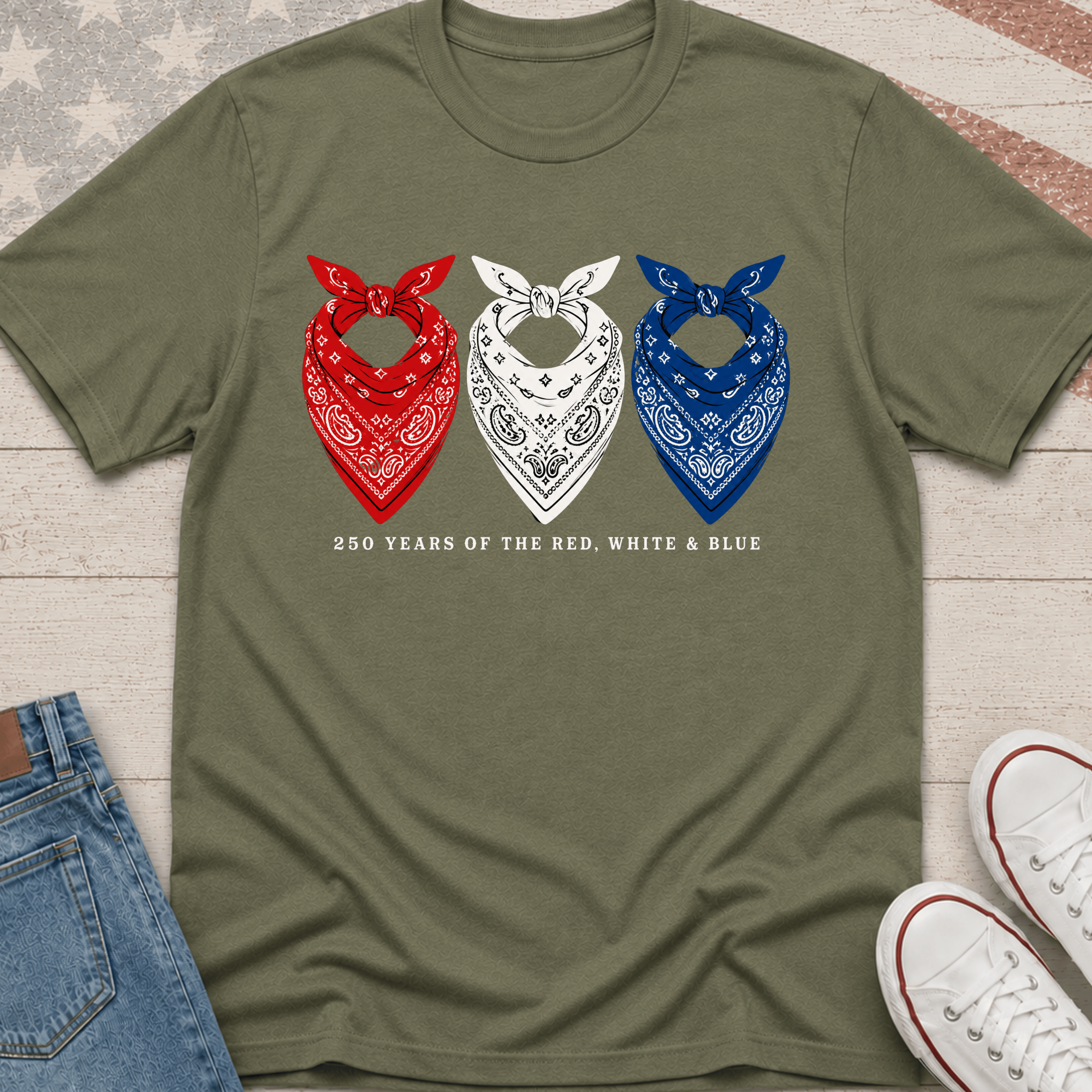 Tricolor Bandanas T-Shirt