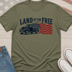 Land of the Free Truck Flag T-Shirt