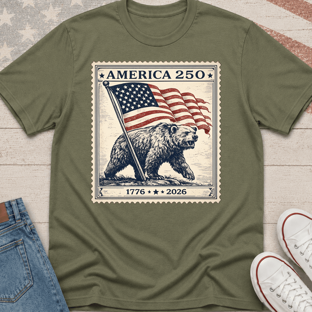 Bear Flag Stamp T-Shirt