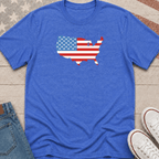 USA Map + Flag T-Shirt