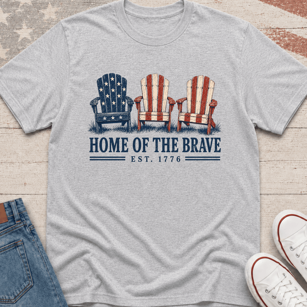 Home of the Brave Lawn Chairs T-Shirt