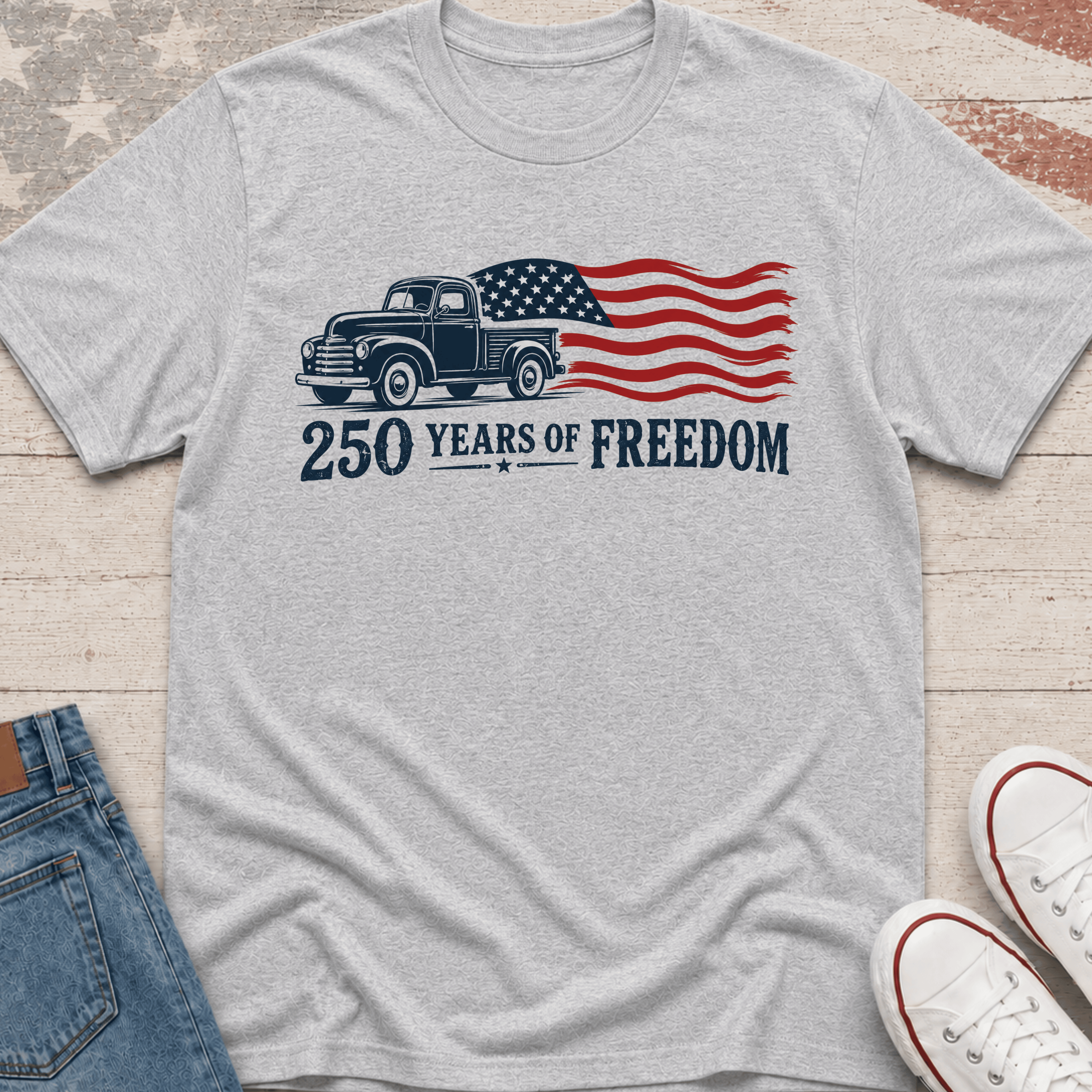 Patriotic Truck T-Shirt