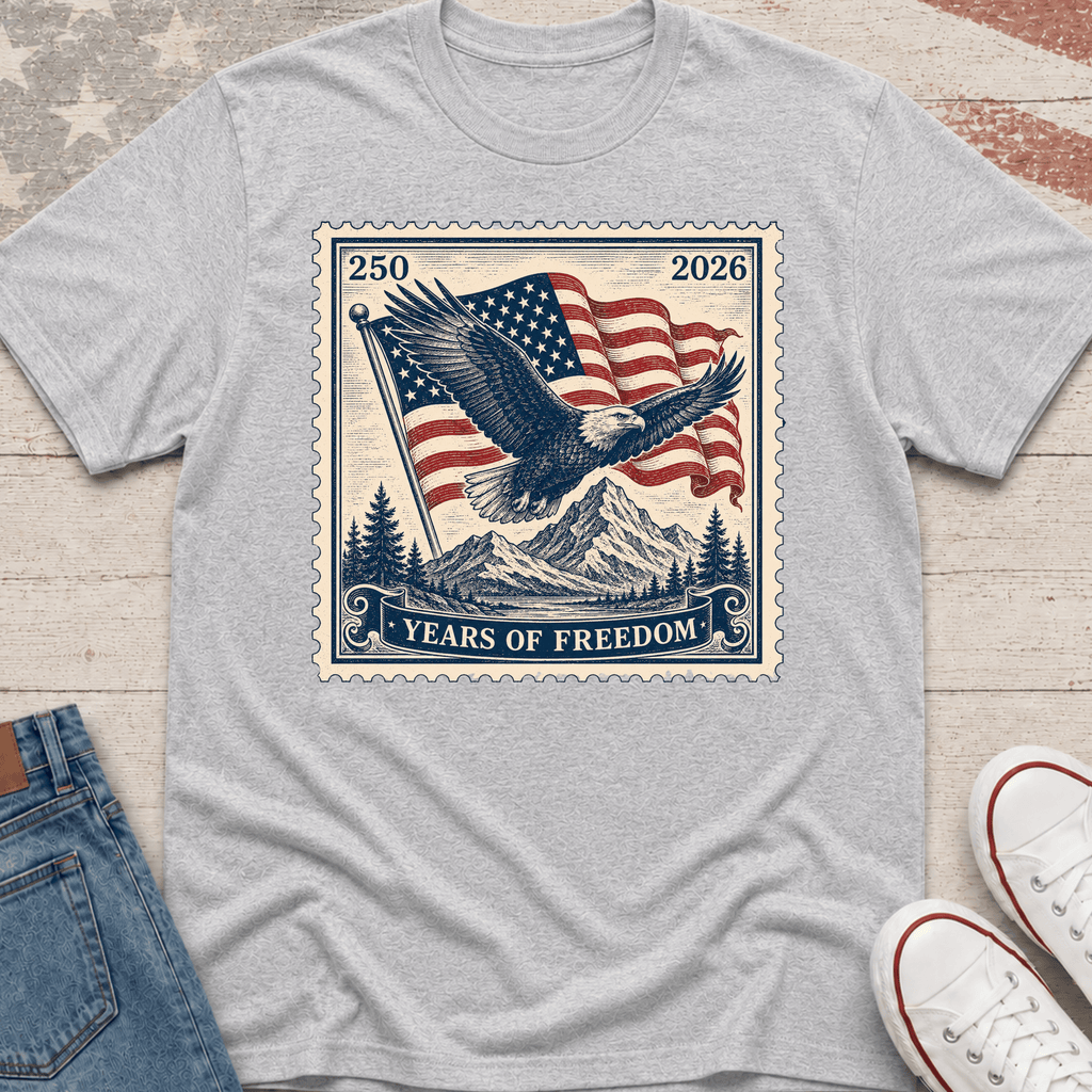 Eagle Flag Stamp T-Shirt