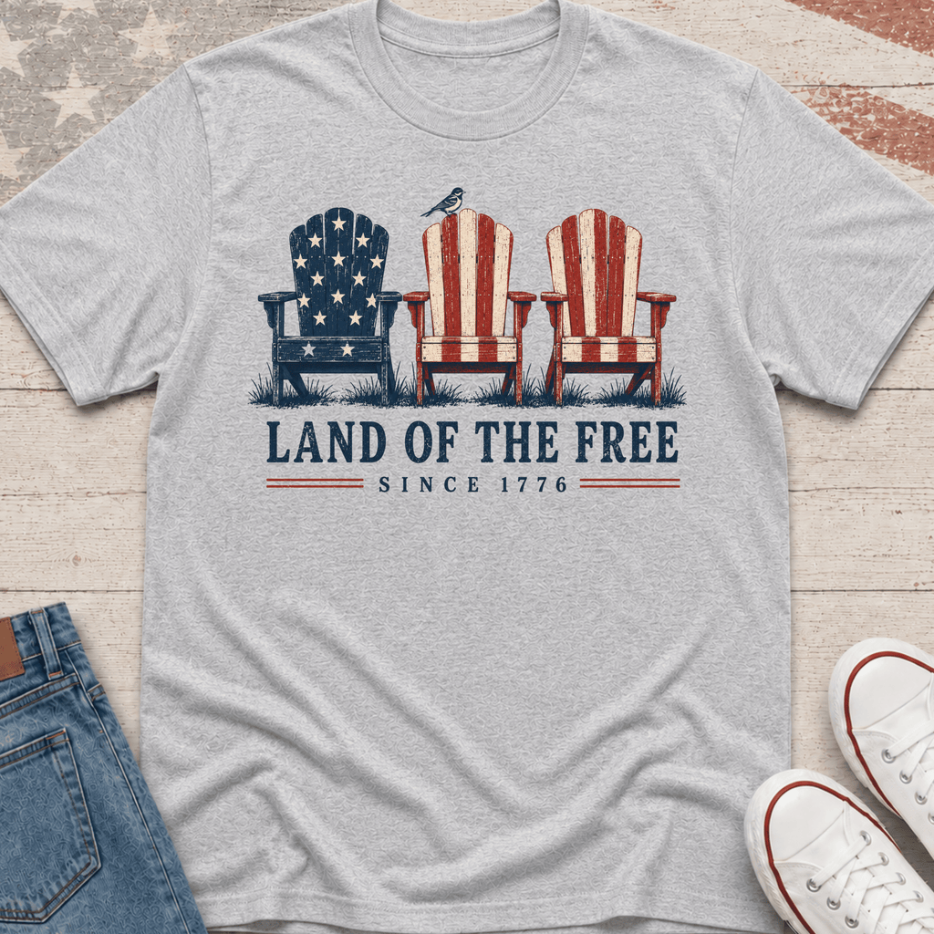 Land of the Free Lawn Chairs T-Shirt