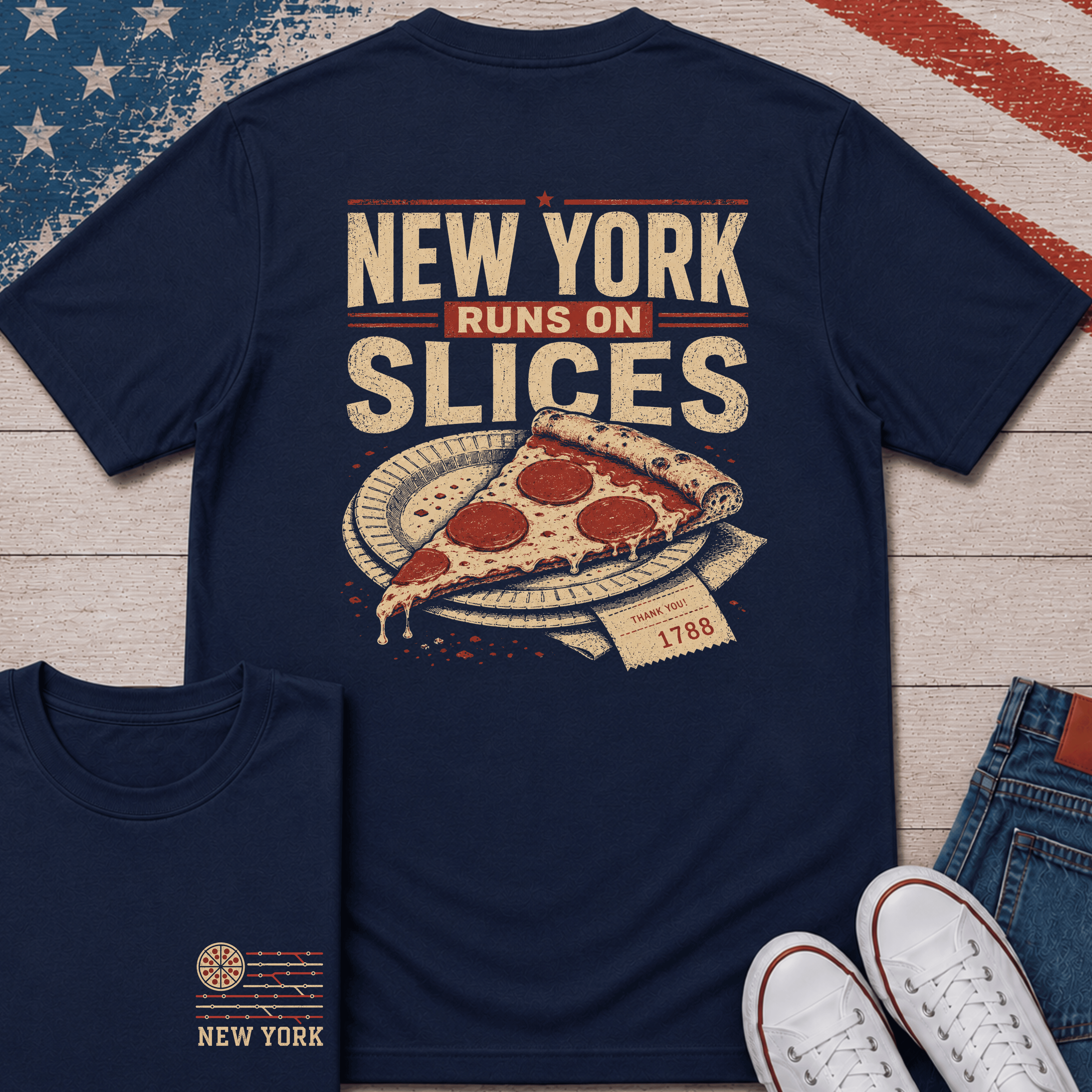 NY Runs on Slices T-Shirt